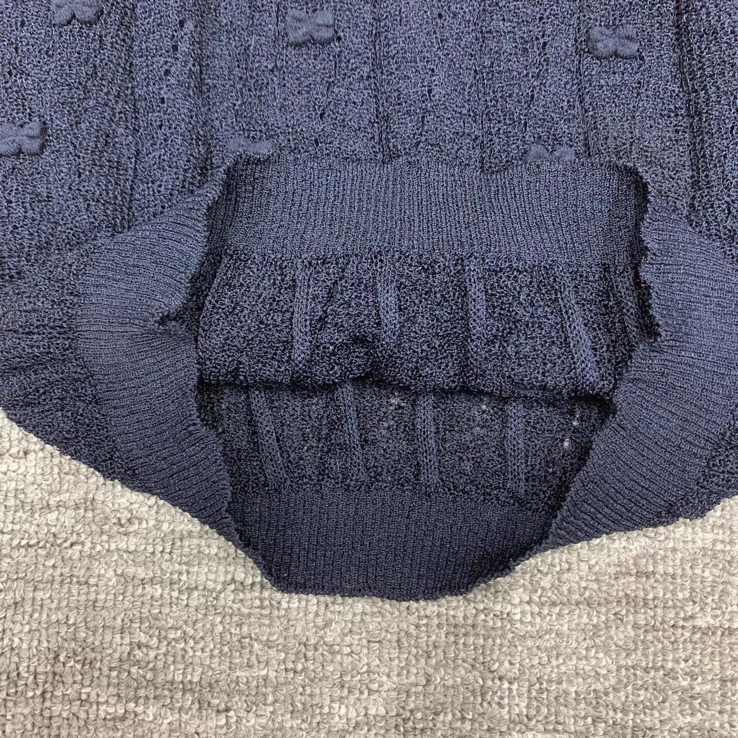 Chanel Chanel Deep Blue Bow Knit Cami Maxi Dress 38 95New Size S / US 4 / IT 40 - 9 Thumbnail