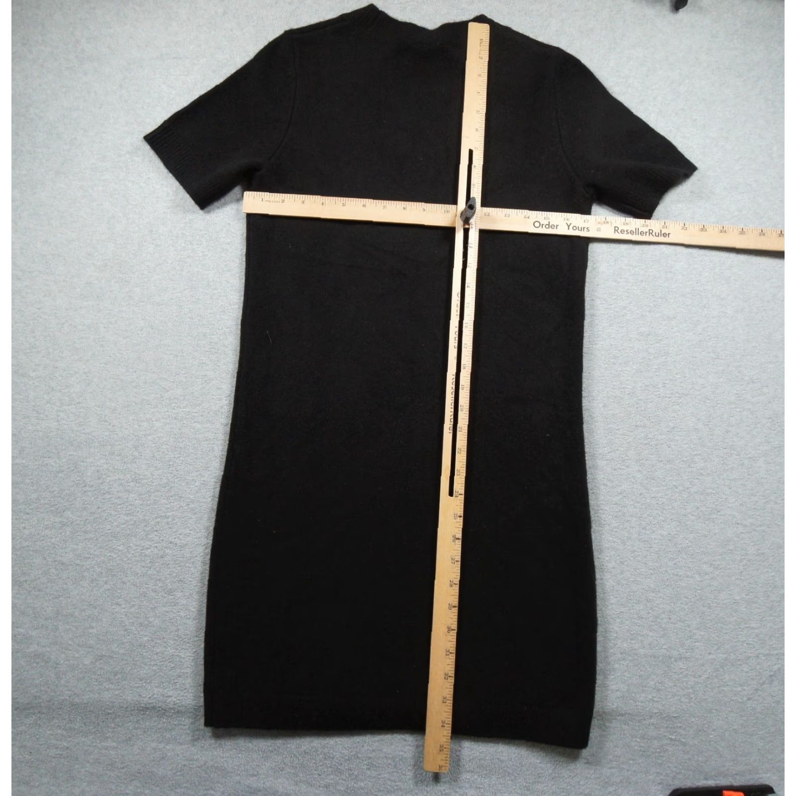 Quince Quince Dress Womens XSmall Black Mini Mongolian Cashmere Short Sleeve Ladies Size 28" / US 6 / IT 42 - 6 Thumbnail