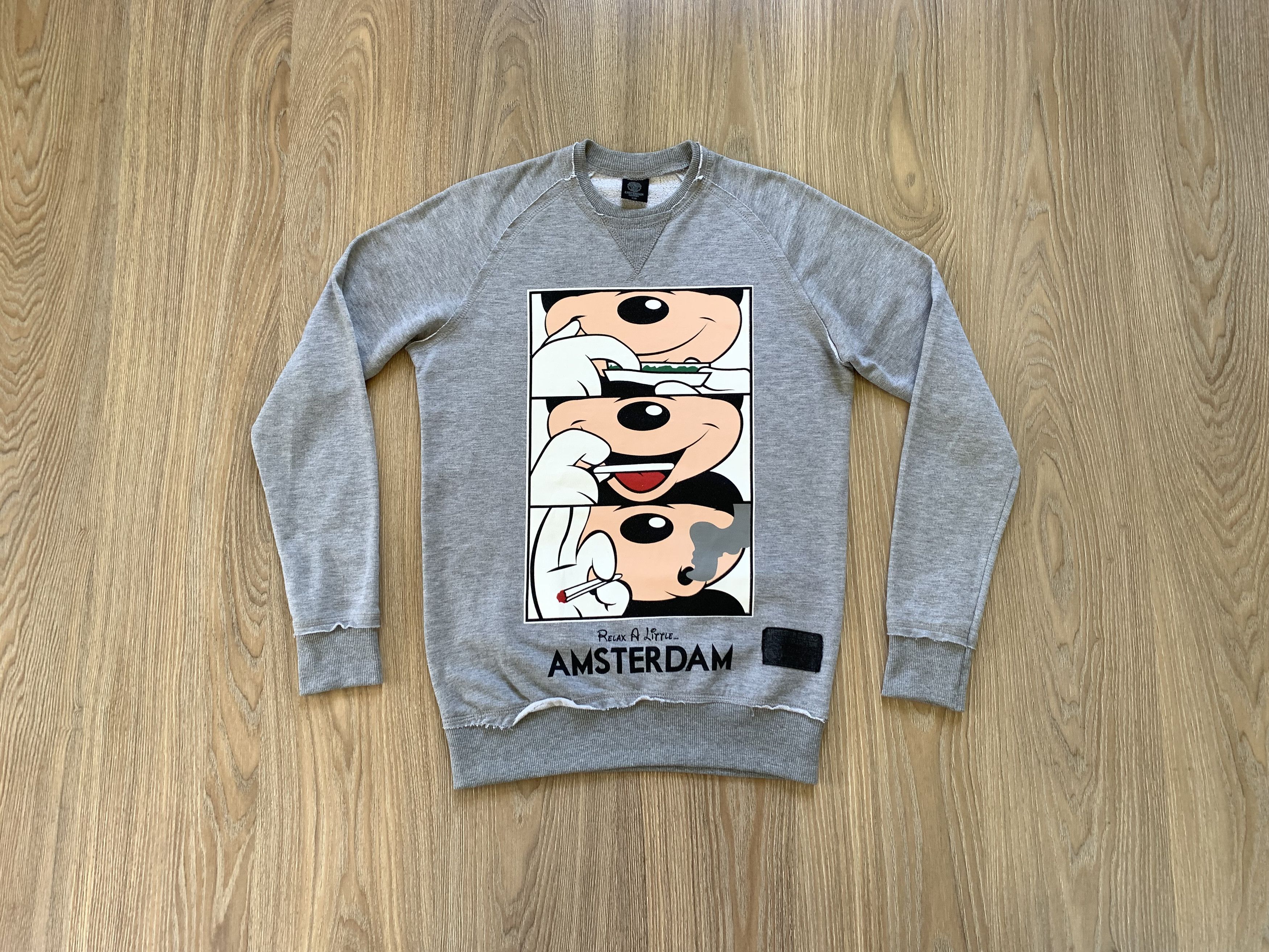 Vintage Amsterdam Designs Mickey Relax A Little Sweatshirt Size US XS / EU 42 / 0 - 2 Thumbnail