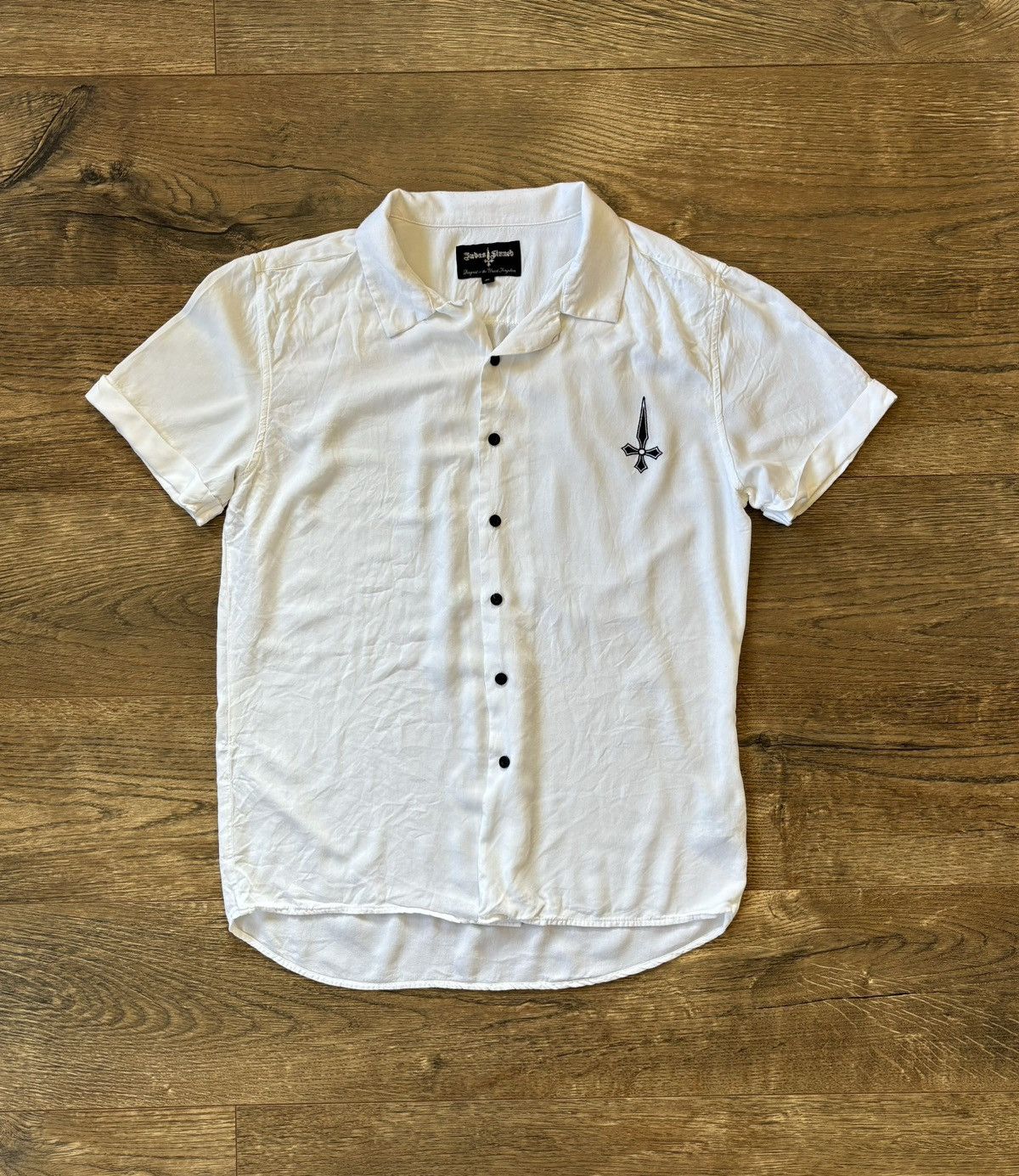 Vintage Judas Sinned short sleeve shirt Res Plain Resort Men's Size US L / EU 52-54 / 3 - 3 Thumbnail