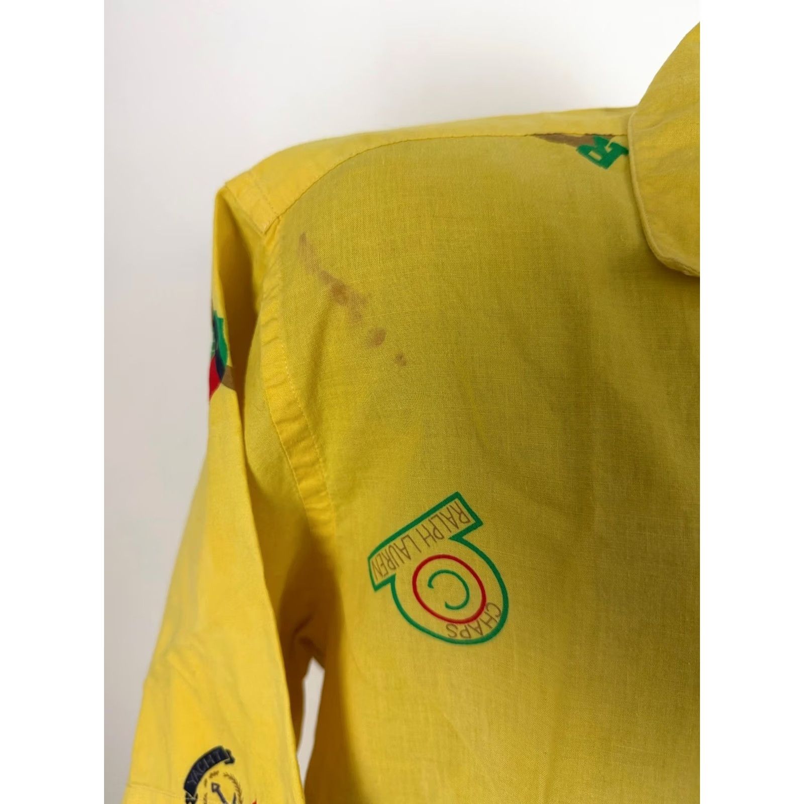 Chaps VINTAGE Chaps Ralph Lauren Shirt Men Large Camp Collar Yacht Crest Logo Surf Shirt Size US L / EU 52-54 / 3 - 4 Thumbnail