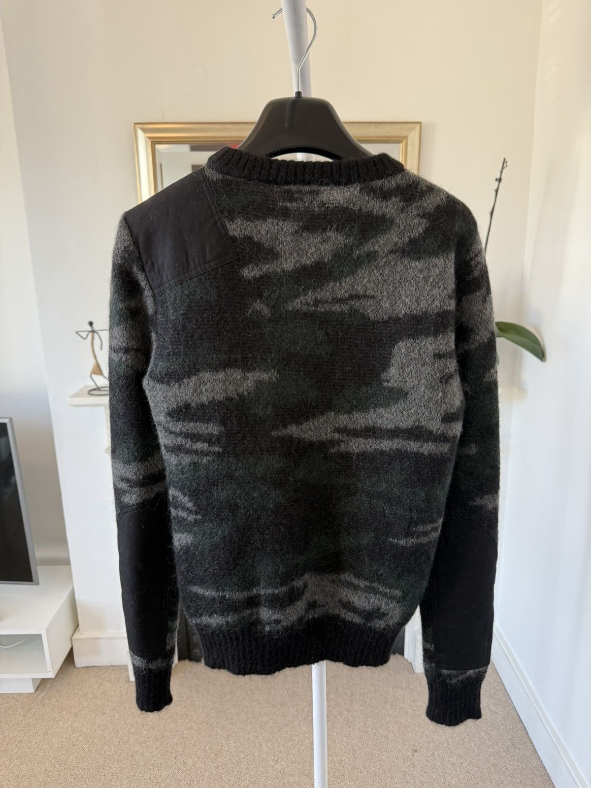 Hedi Slimane × Saint Laurent Paris FW16 Saint Laurent Camo Mohair Sweater Size US XS / EU 42 / 0 - 4 Thumbnail