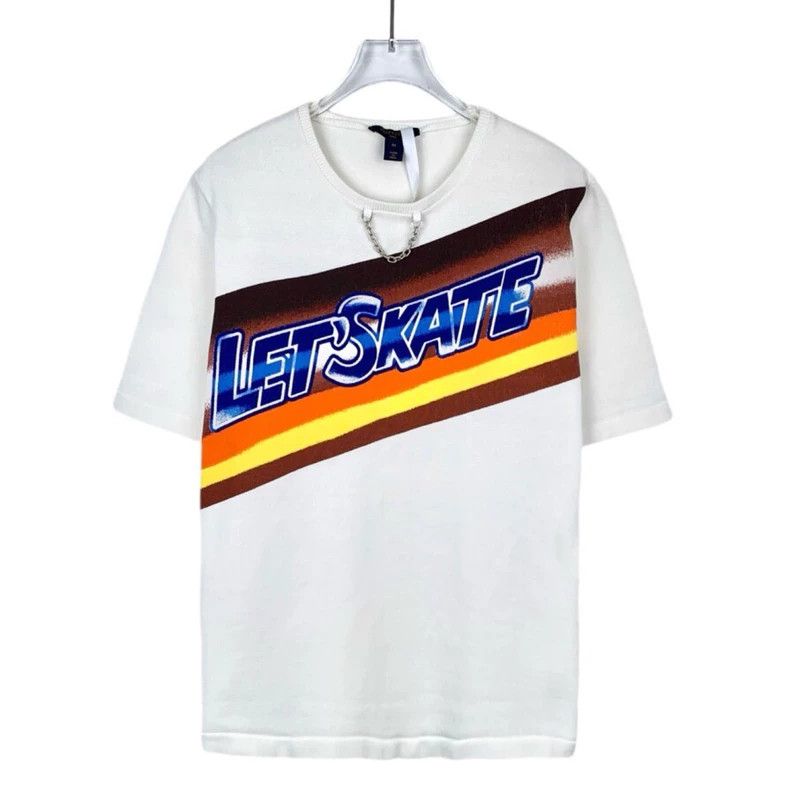 Louis Vuitton Louis Vuitton Monogrammed printed white short sleeve T-shi Size M / US 6-8 / IT 42-44 - 1 Thumbnail