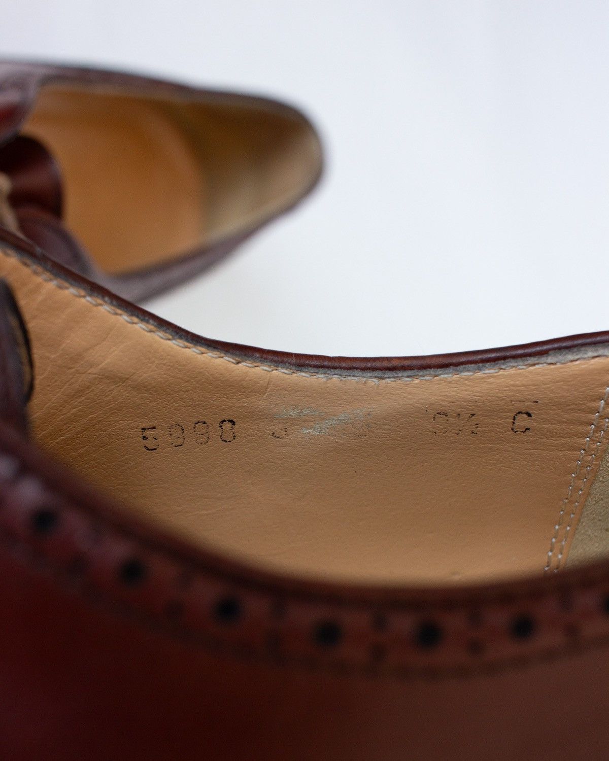 Salvatore Ferragamo Salvatore Ferragamo Brown Leather Oxford Cap Toe Brogue Size US 9.5 / EU 42-43 - 13 Thumbnail