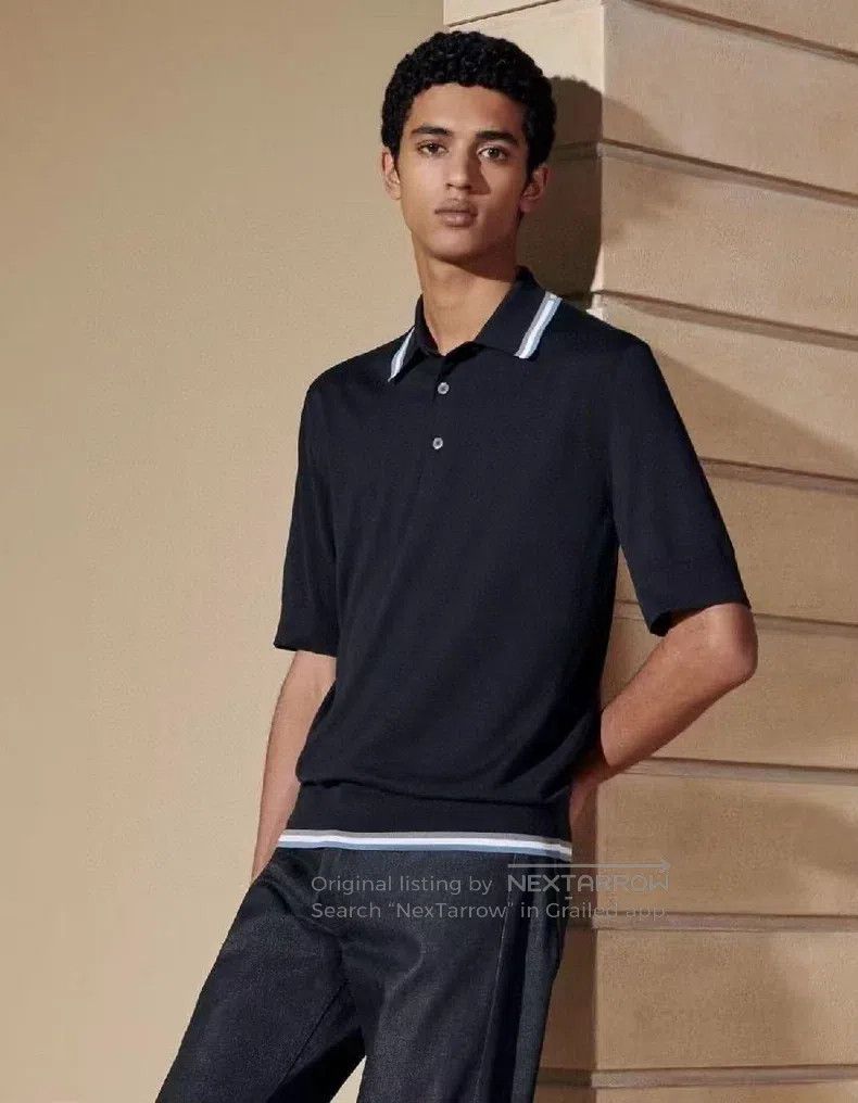 Hermes Hermes Men's Knitted Short Sleeve Polo Shirt Size US S / EU 44-46 / 1 - 2 Thumbnail