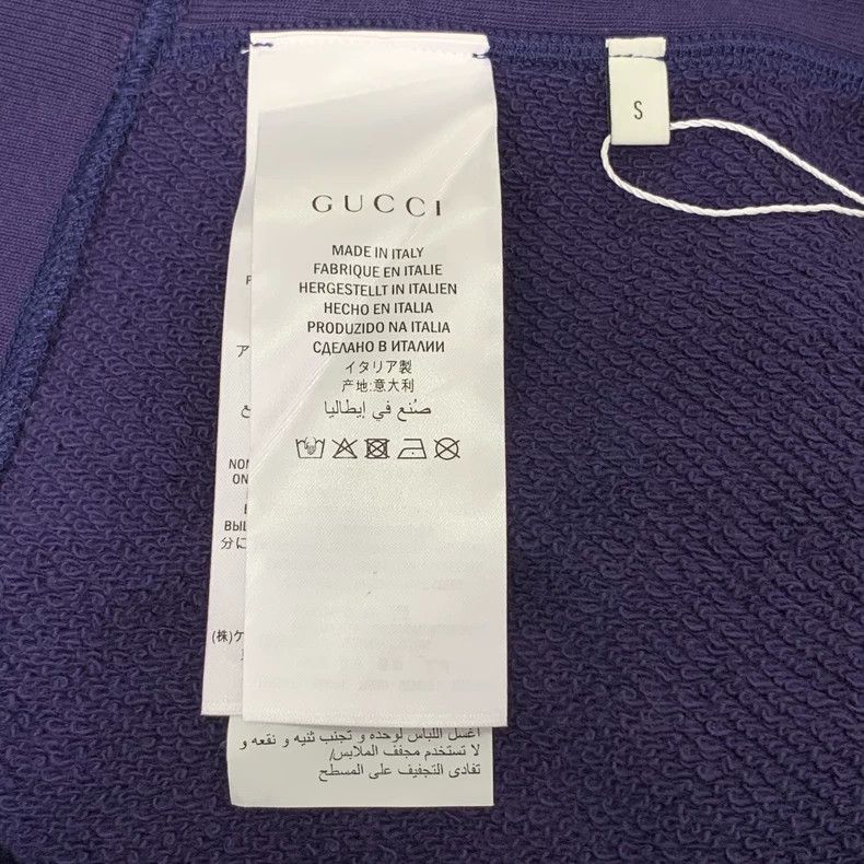 Gucci Gucci Dark purple sequin flying saucer cotton round-neck lo Size US S / EU 44-46 / 1 - 6 Thumbnail