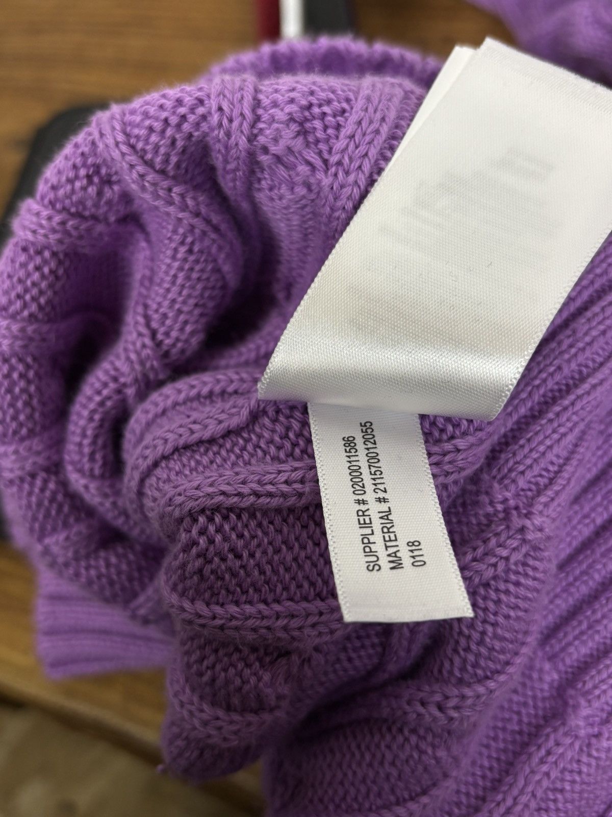 Polo Ralph Lauren Polo By Ralph Lauren Purple Cable Knit Sweater Size M Size M / US 6-8 / IT 42-44 - 8 Thumbnail
