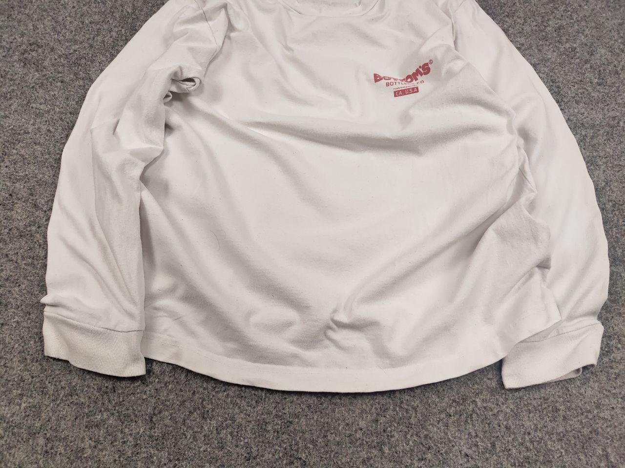 MOUSSY Moussy Bottom's Up Japan Design Light White Logo Long Sleeve Size US M / EU 48-50 / 2 - 9 Thumbnail