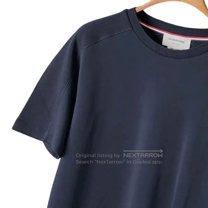Thom Browne Thom Browne Blue Cotton Short Sleeve T-Shirt . Size US L / EU 52-54 / 3 - 6 Thumbnail