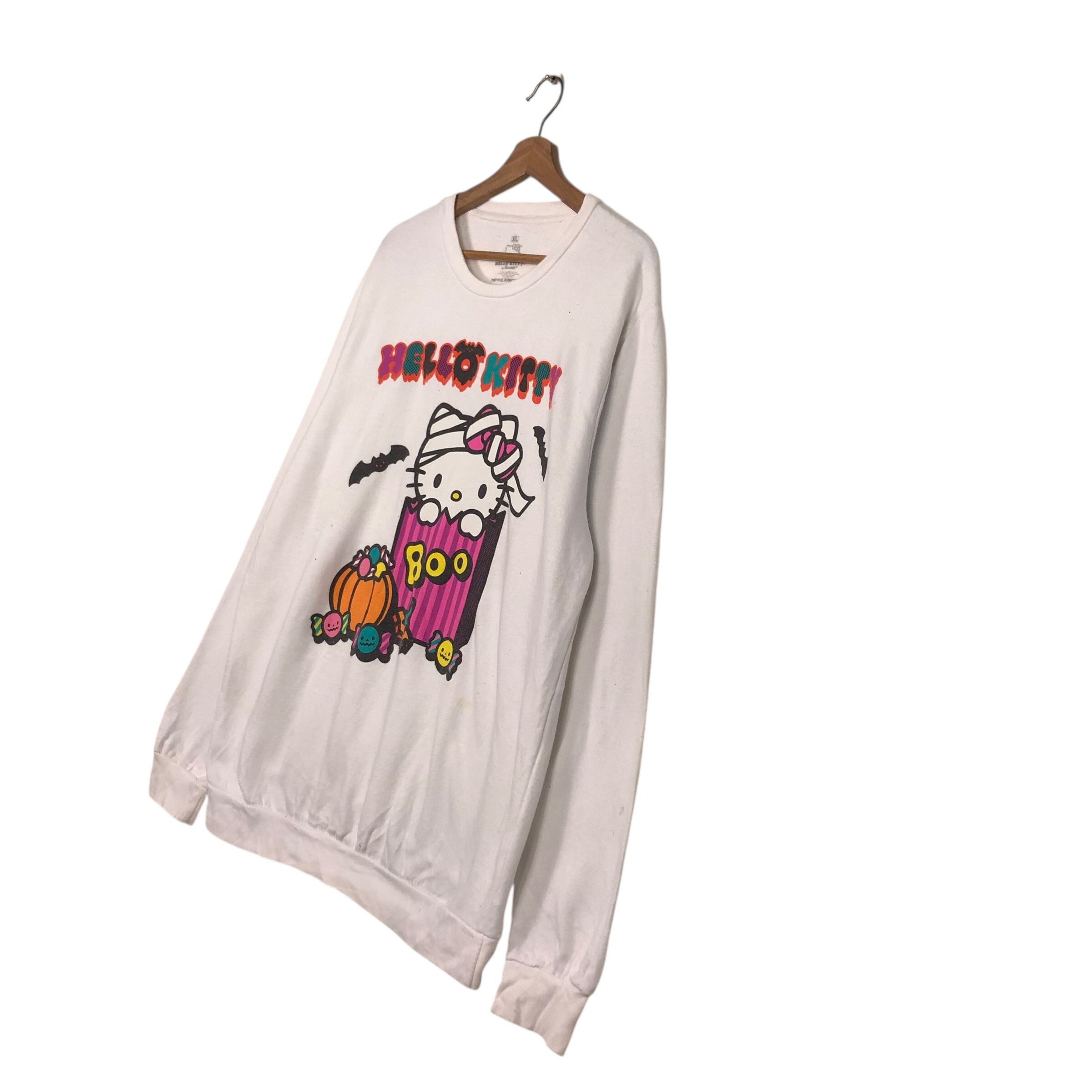 Japanese Brand 📌Vintage Sweatshirt Cewneck Hello Kitty Big Logo Size US M / EU 48-50 / 2 - 3 Thumbnail