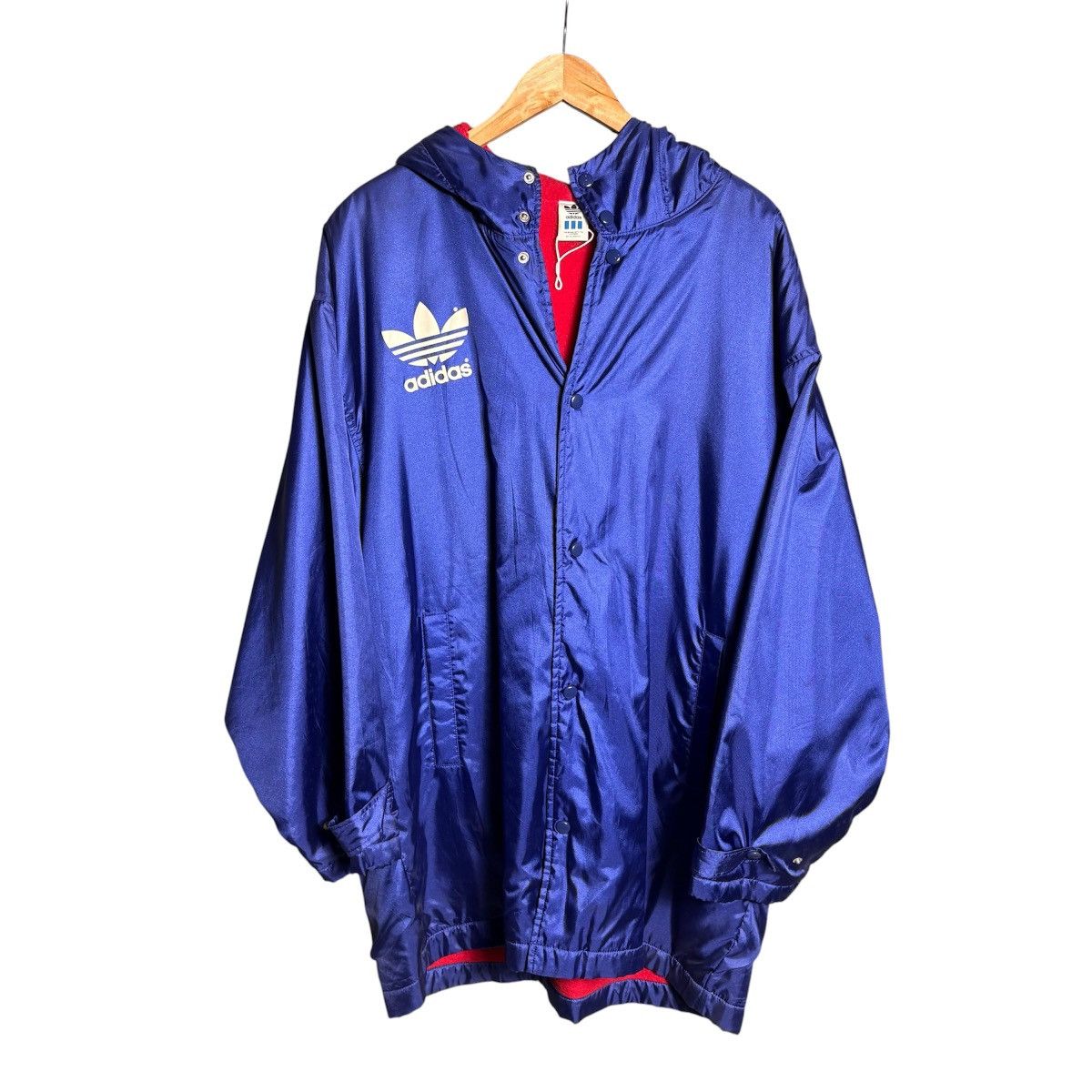 Adidas Vintage 90s Adidas Big Logo Hoodie Jacket Coat / Japan Size US L / EU 52-54 / 3 - 2 Thumbnail