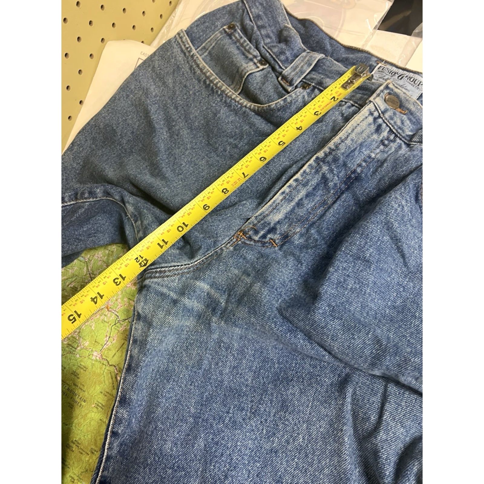 Denime VINTAGE Fusion Group Jeans Denim 90s Blue 36x31 Men 36 Regular Italy Made Size US 36 / EU 52 - 7 Thumbnail