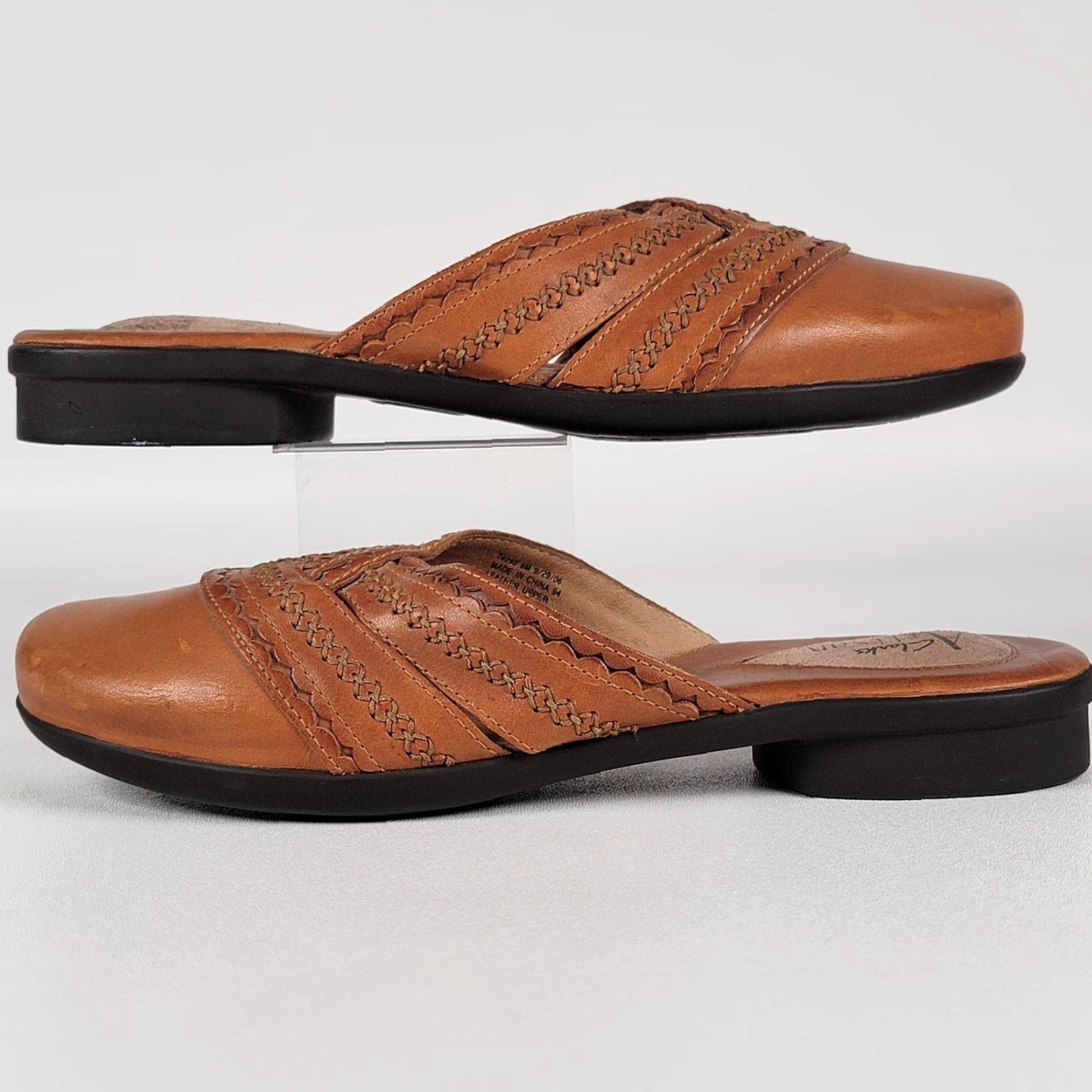 Clarks Clarks Artisan Leather Slip On Womens Brown Size 9 Leather Comfort Mule Size US 9 / IT 39 - 4 Thumbnail