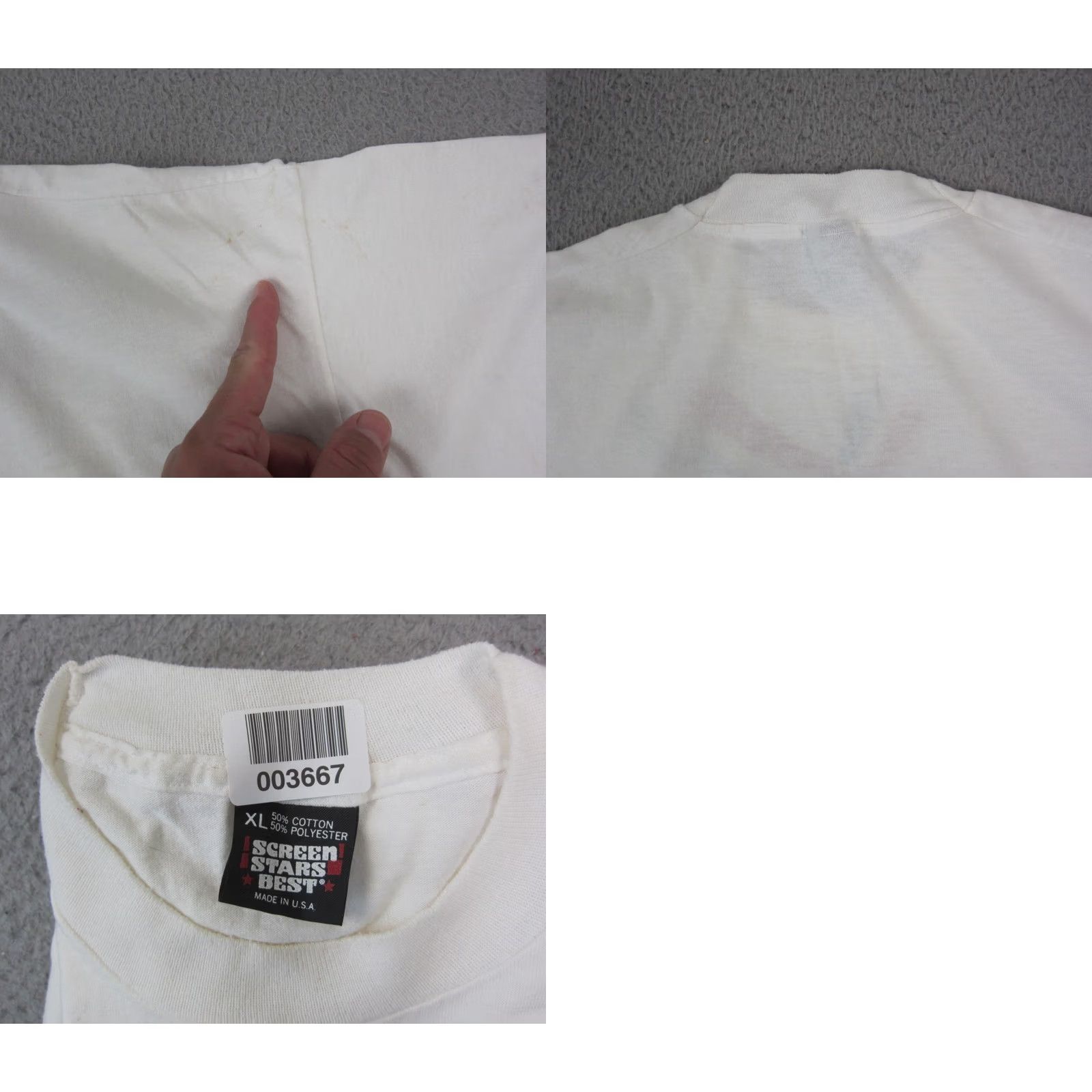Vintage VINTAGE Quad-City Times Bix 7 Shirt Mens Extra Large XL White USA 90s Size US XL / EU 56 / 4 - 9 Thumbnail
