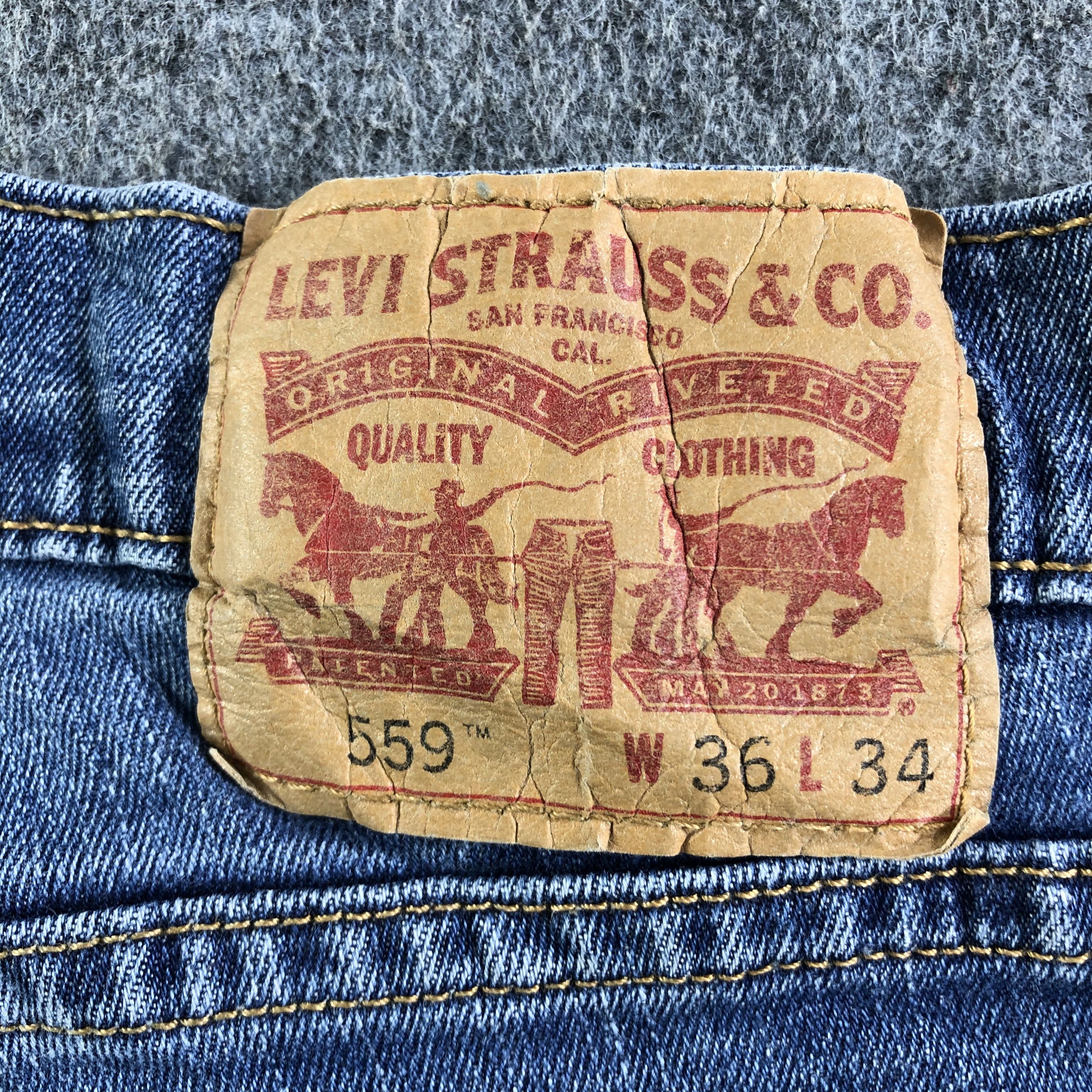 Levi's Vintage Blue Wash Levis 559 Jeans-J4137 Size US 36 / EU 52 - 5 Thumbnail