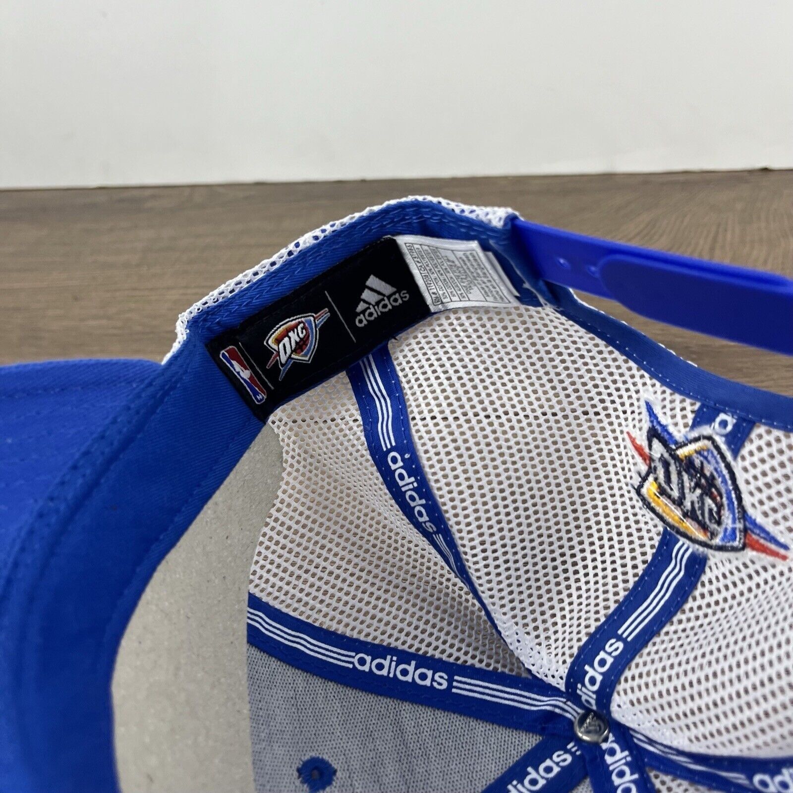 Adidas Oklahoma City Thunder Hat Adidas Womens Blue Cap Adjustable Size ONE SIZE - 14 Thumbnail
