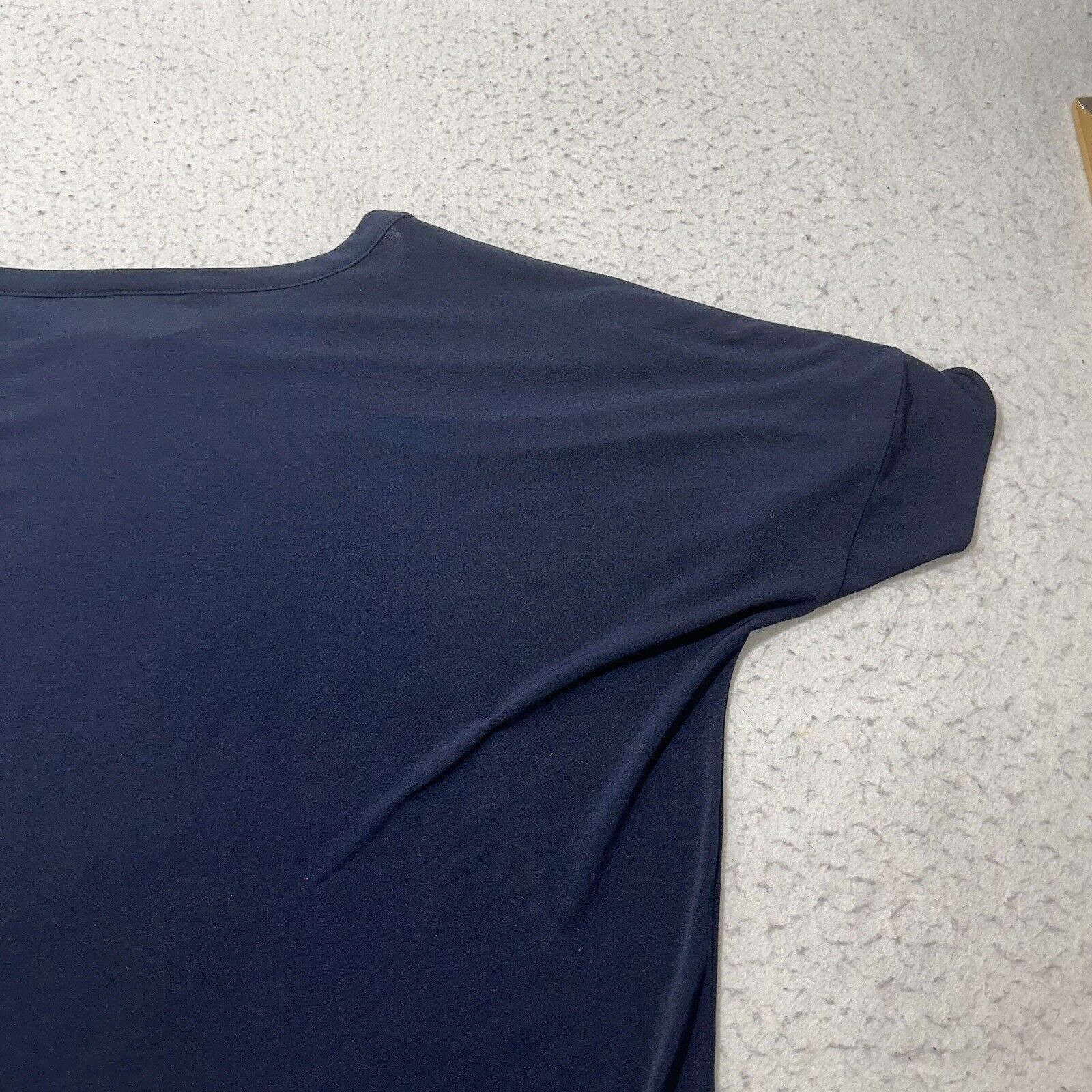 Chicos Chico's Large Blue Dolman Sleeve Zipper Accent Blouse Top Size L / US 10 / IT 46 - 12 Thumbnail