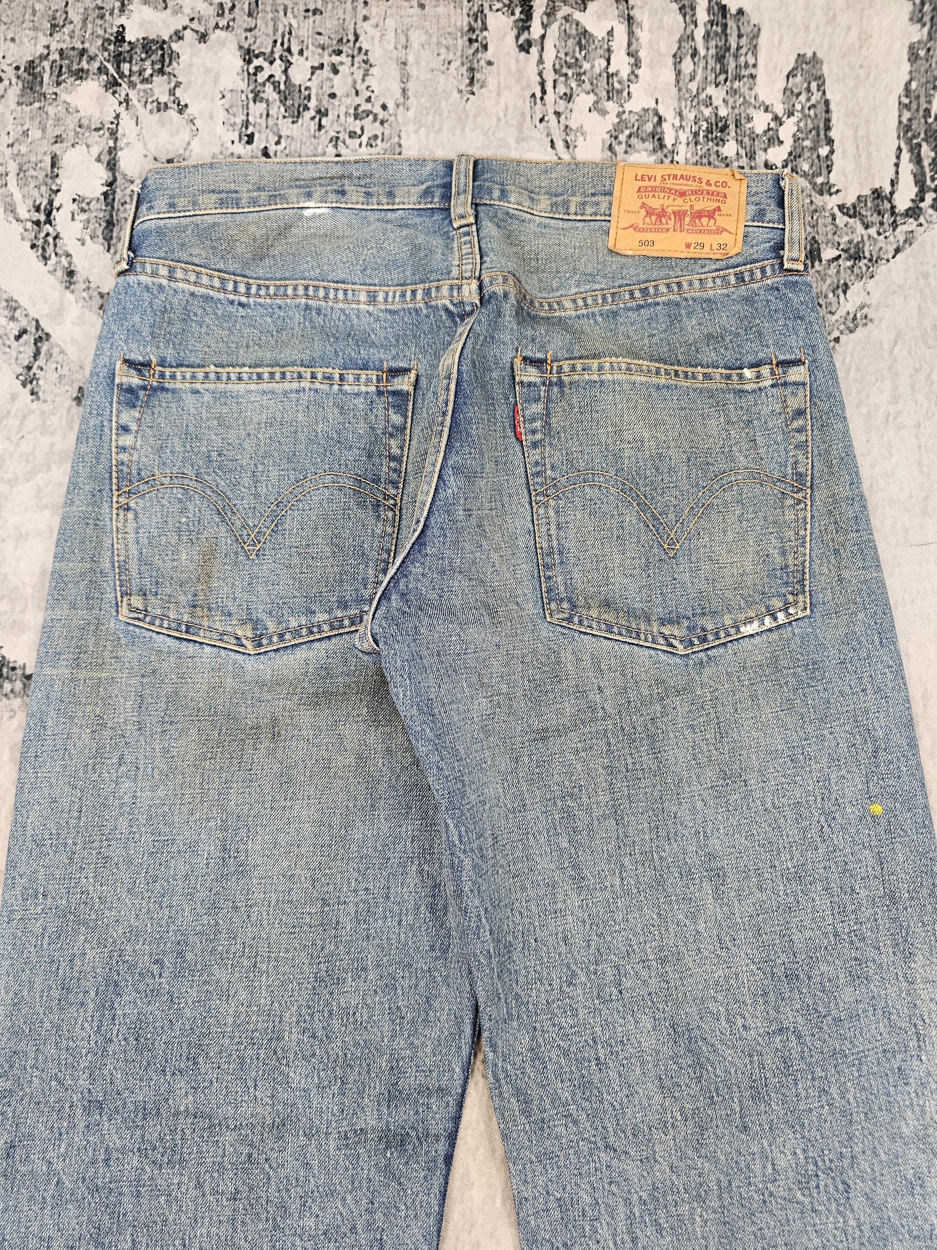 Levi's Vintage Clothing Vtg Levis 503 Rusty Faded Ripped Jeans Size 32X32 L0417 Size US 32 / EU 48 - 9 Thumbnail