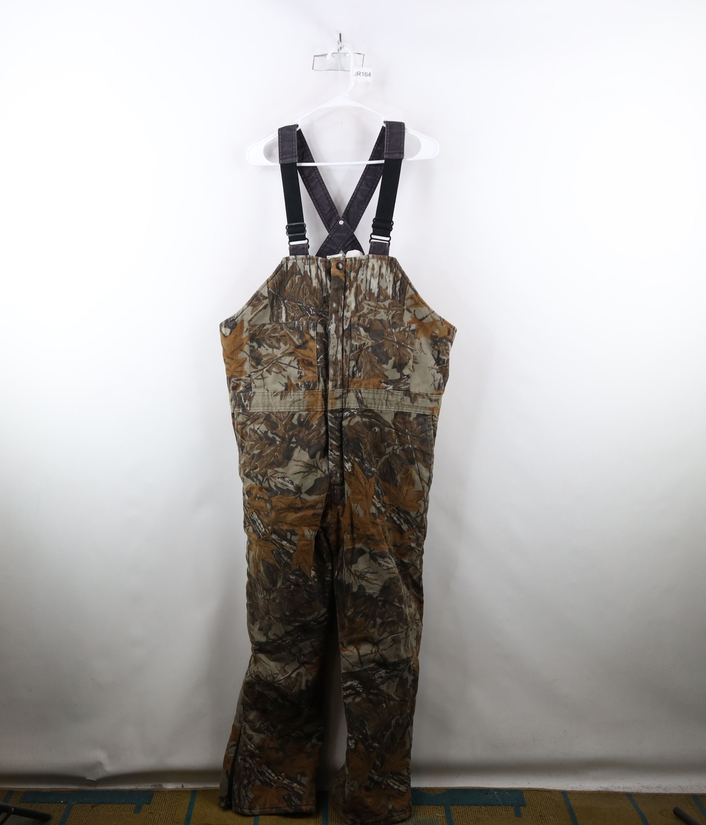 Vintage 90s Cabelas Realtree Camouflage Quilted Overalls