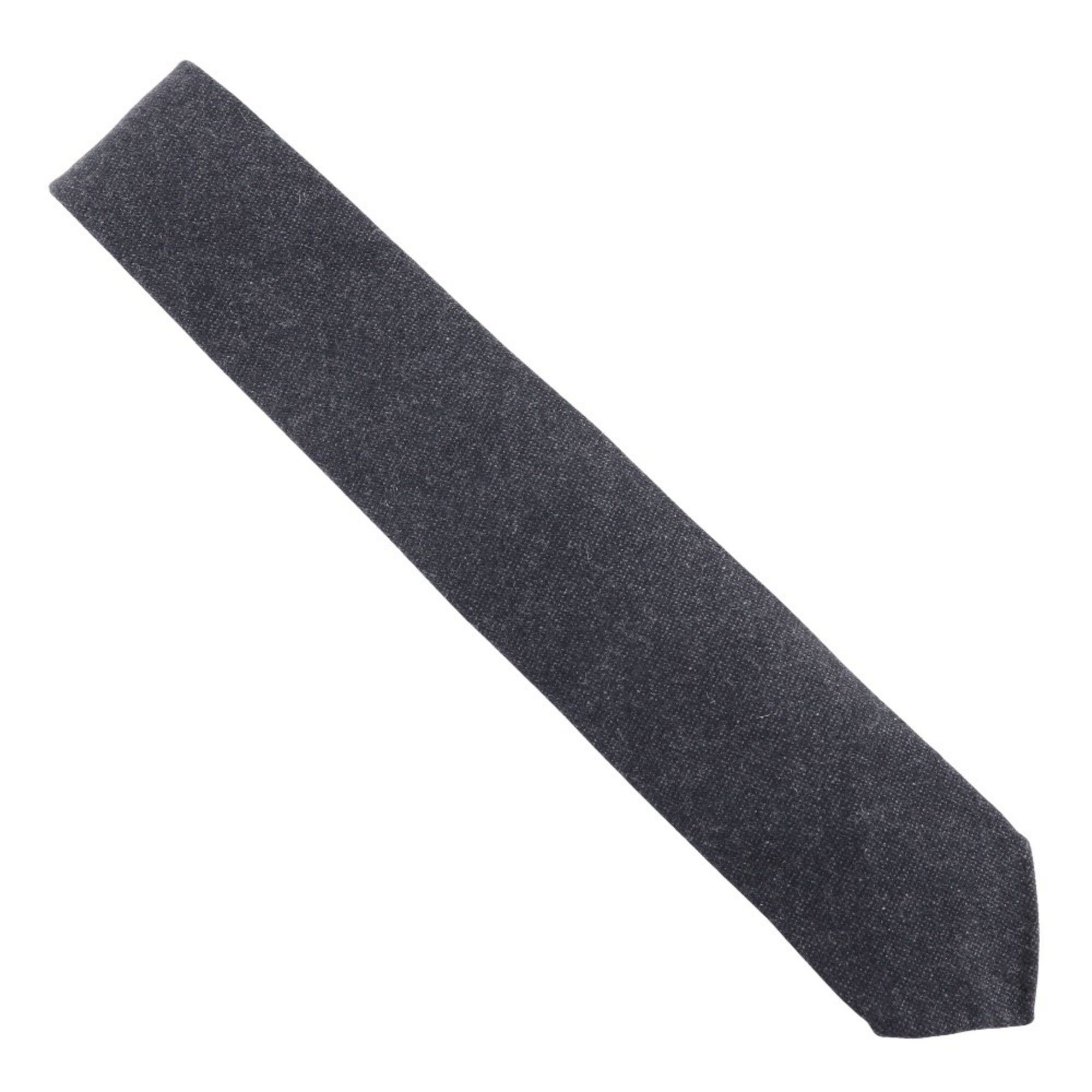 Hermes HERMES Cashmere Tie Grey Men's Size ONE SIZE - 1 Thumbnail