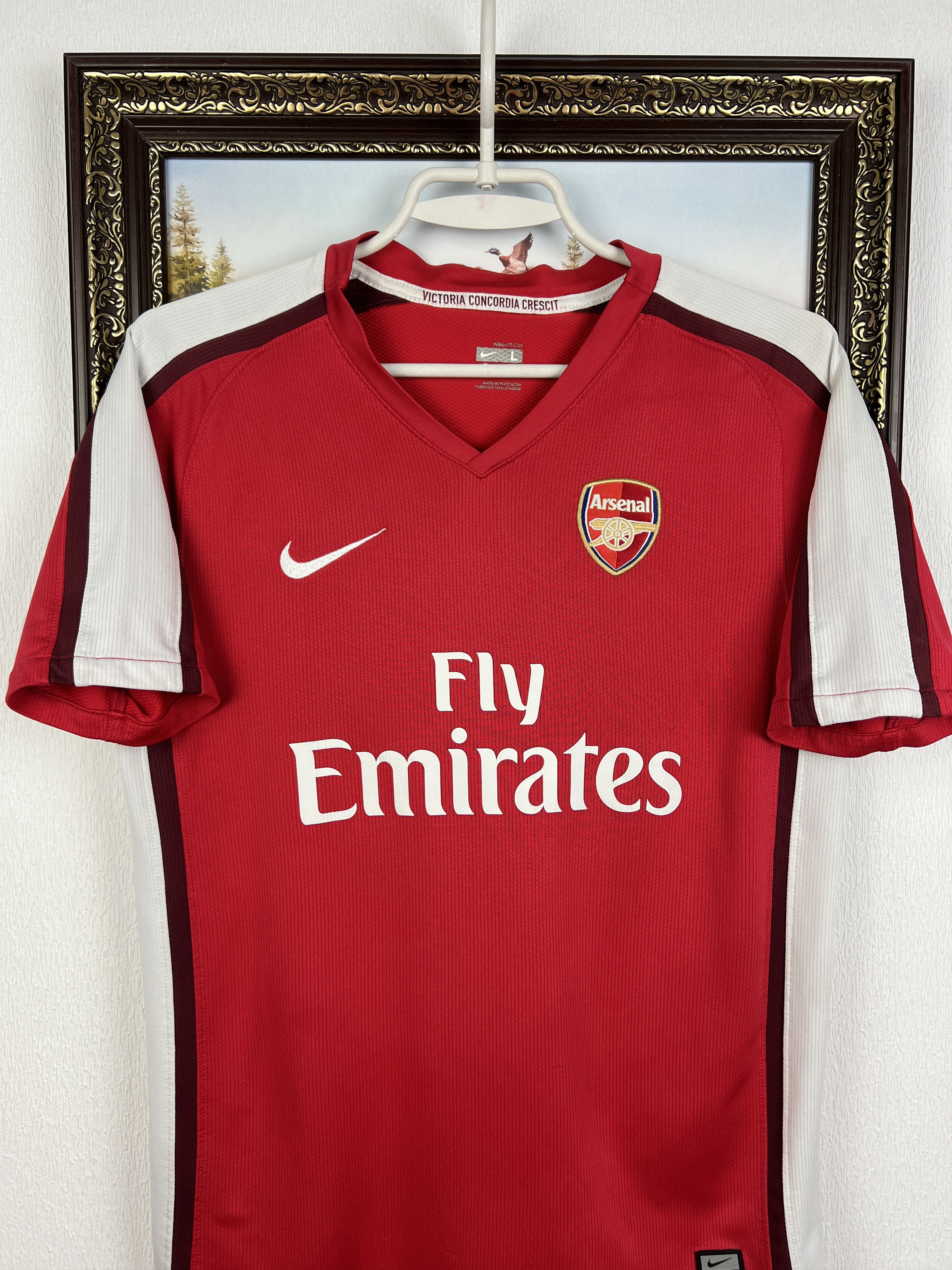 Nike Arsenal football shirt Soccer Jersey Trikot Rare Size Boys L Size US XXS / EU 40 - 2 Thumbnail