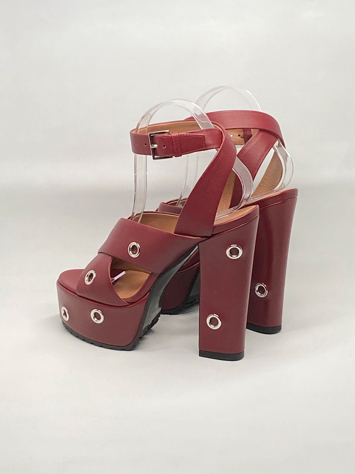 Alaia Alaia Eyelets Leather Platform Sandals size 37.5 Size US 7.5 / IT 37.5 - 7 Thumbnail