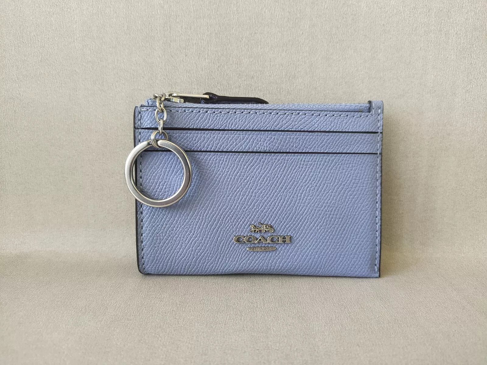 Coach Coach Mini Skinny ID zip CardCase cross grain leather T 9138 Size ONE SIZE - 1 Thumbnail