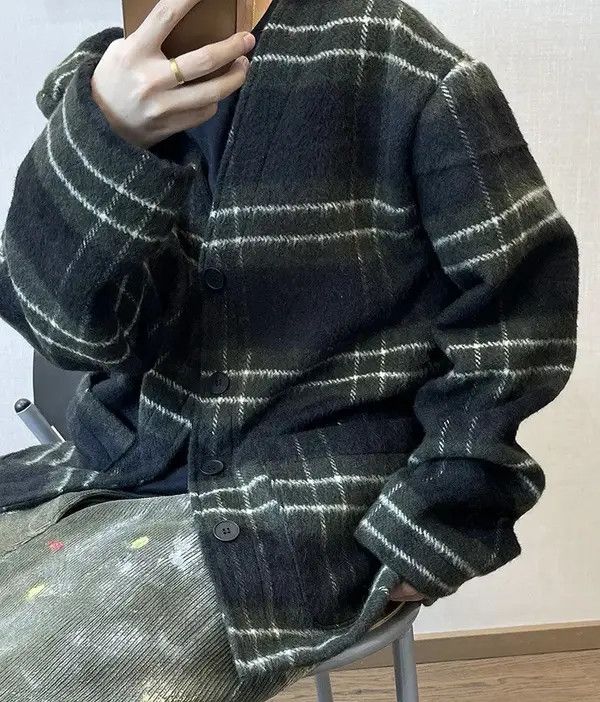 Japanese Brand Vintage Street y2k Striped Loose Casual Jacket Coat Size US L / EU 52-54 / 3 - 6 Thumbnail