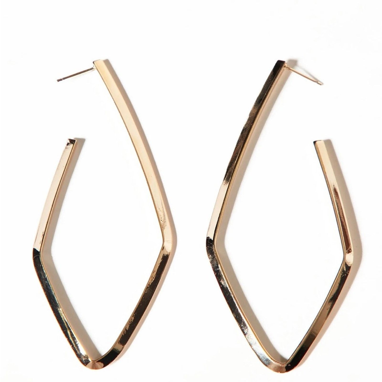 Other FASHION NOVA Different From The Other Hoop Earrings NWT Size ONE SIZE - 4 Thumbnail
