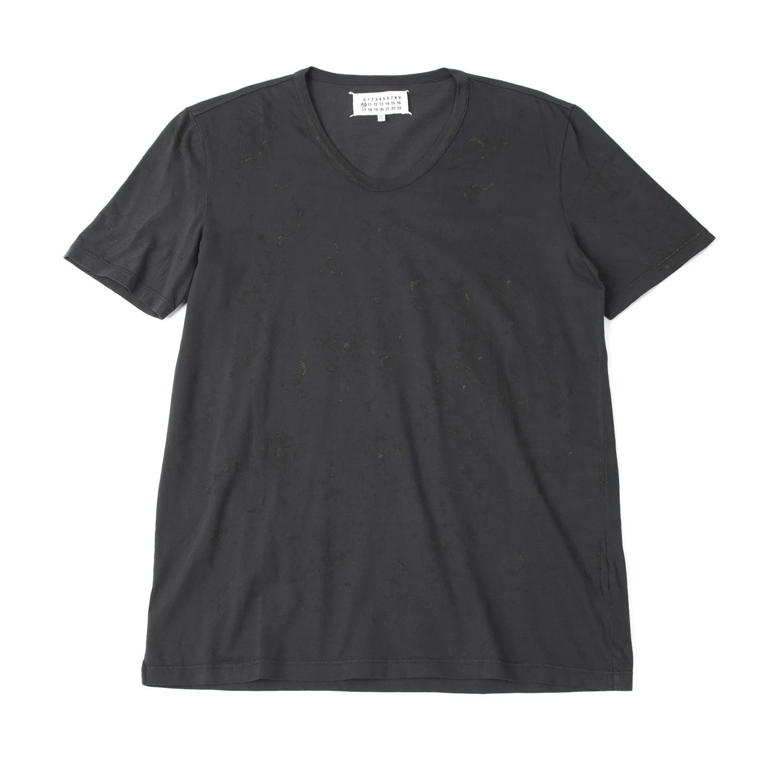 Maison Margiela Splash Print T-Shirt in Charcoal Size 46 Size US S / EU 44-46 / 1 - 1 Thumbnail
