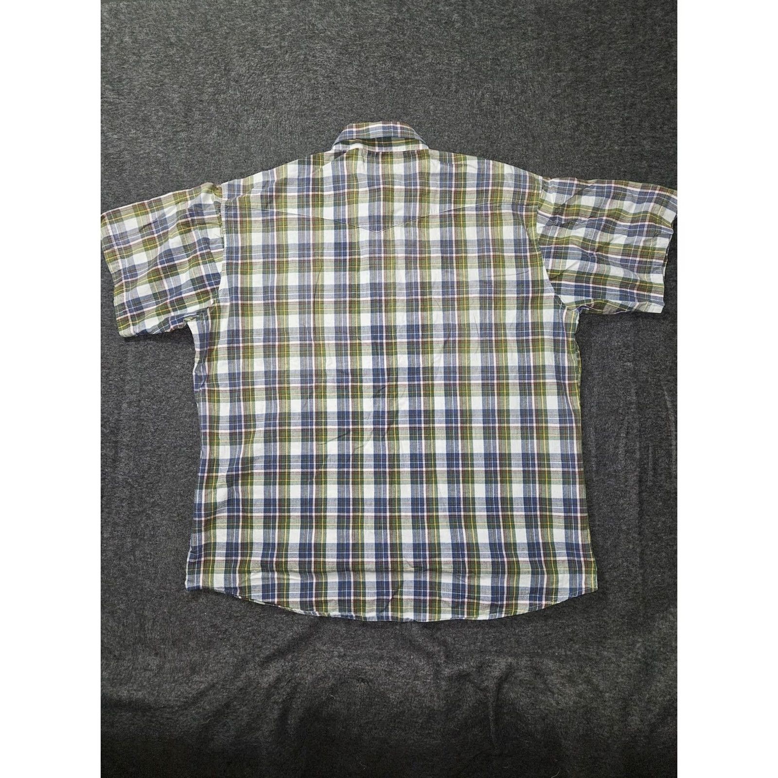 Wrangler Wrangler Shirt Mens 2XL Multicolor Plaid Western Pearl Snap Short Sleeve Shirt Mens 2XL Multicolor Plaid Western Pearl Snap Short Sleeve Size US XXL / EU 58 / 5 - 6 Thumbnail
