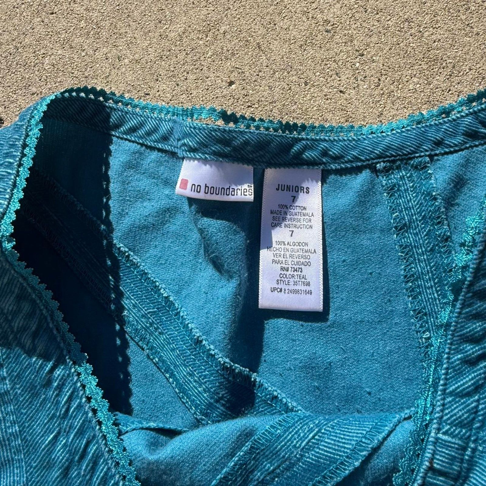 Vintage ✿ Vintage Y2K Teal Mini Skirt ✿ Size 28" / US 6 / IT 42 - 5 Thumbnail