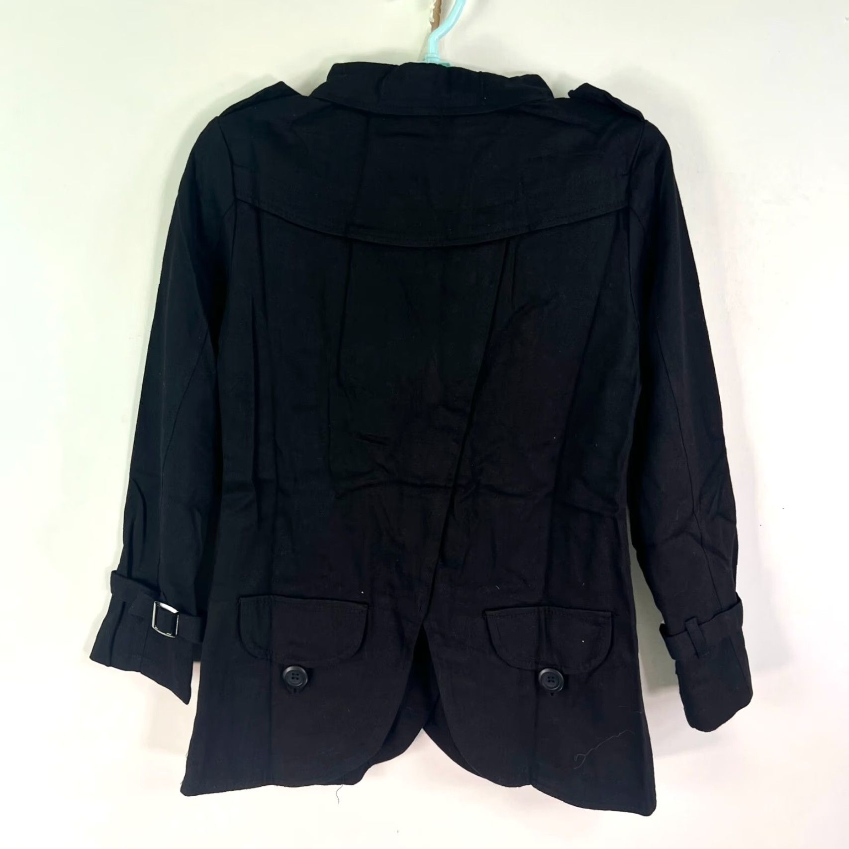 Max Mara Max Mara Double Breasted Short Trench Coat Womens Jr Size L Black Size 36" / US 14 / IT 50 - 5 Thumbnail