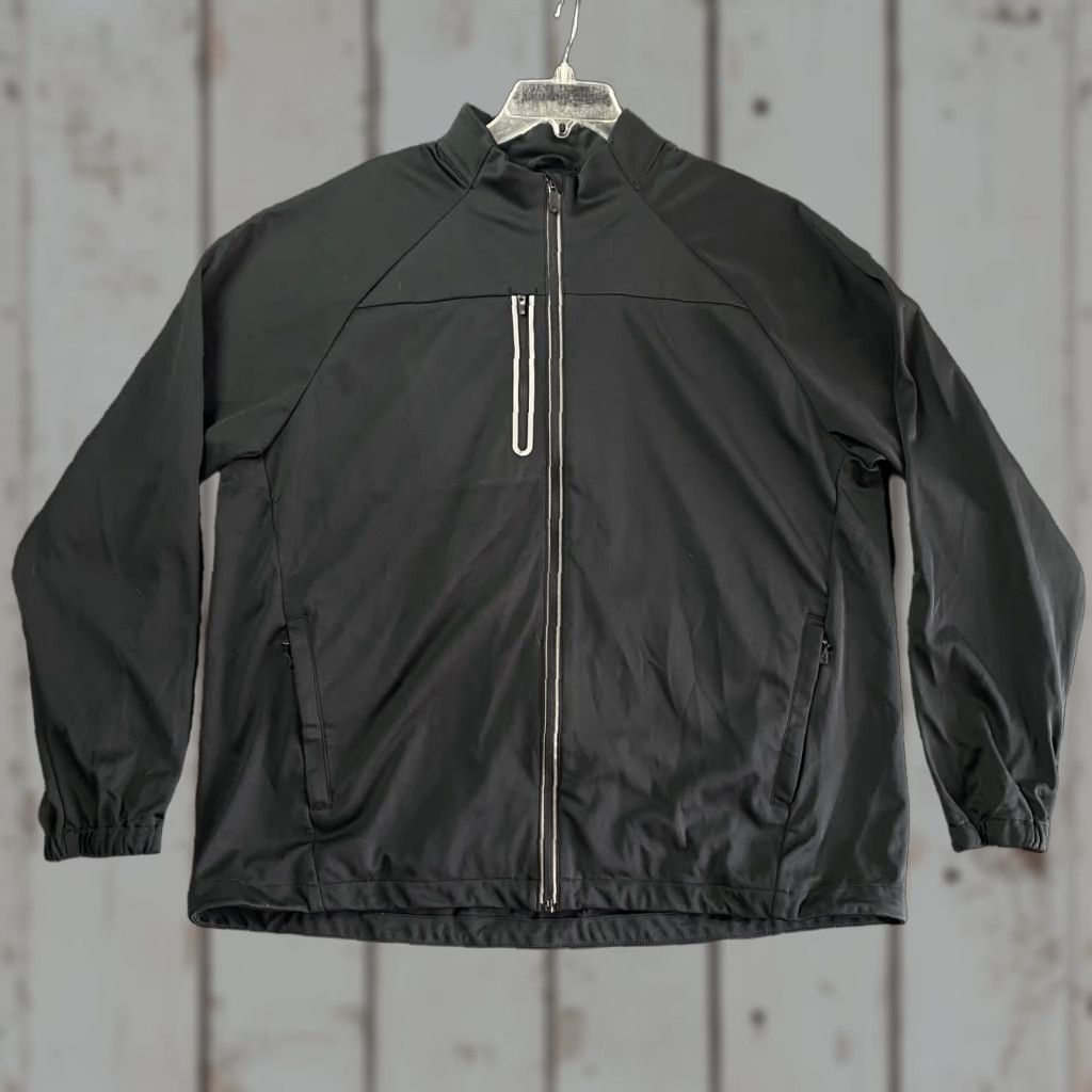 Vintage VINTAGE Men’s Greg Norman Jacket 3-in-1 Full Zip Collared XL Black Golf Casual Multi Pocket Shirt Size US XL / EU 56 / 4 - 1 Thumbnail