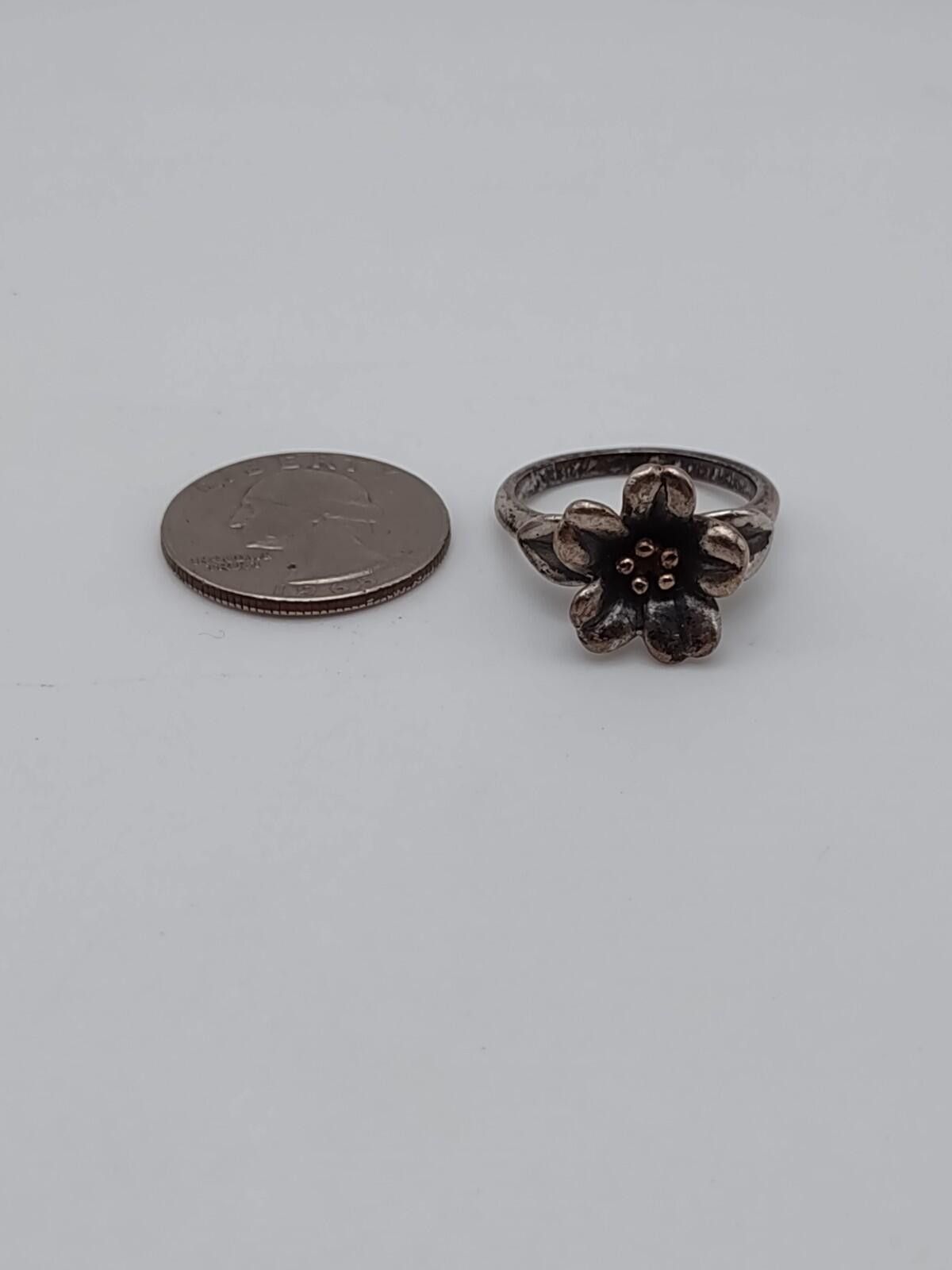 Other James Avery Retired April Flowers Ring 18K & 925 Size 10 Size ONE SIZE - 3 Thumbnail