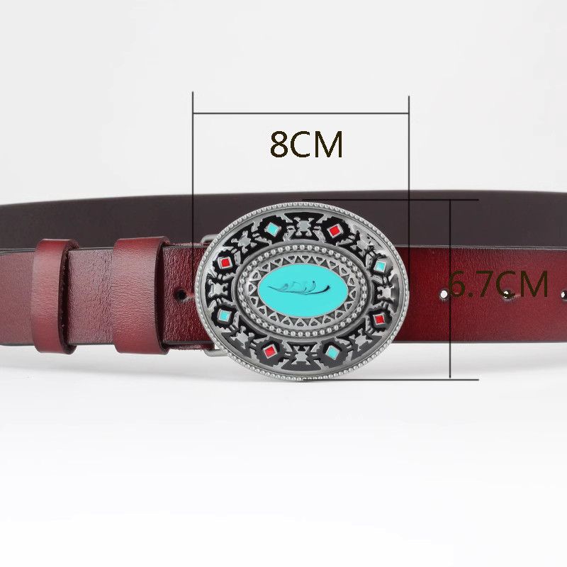 Designer Dark Vintage Belt Riveted Belts Menswear Accessories Size ONE SIZE - 1 Thumbnail