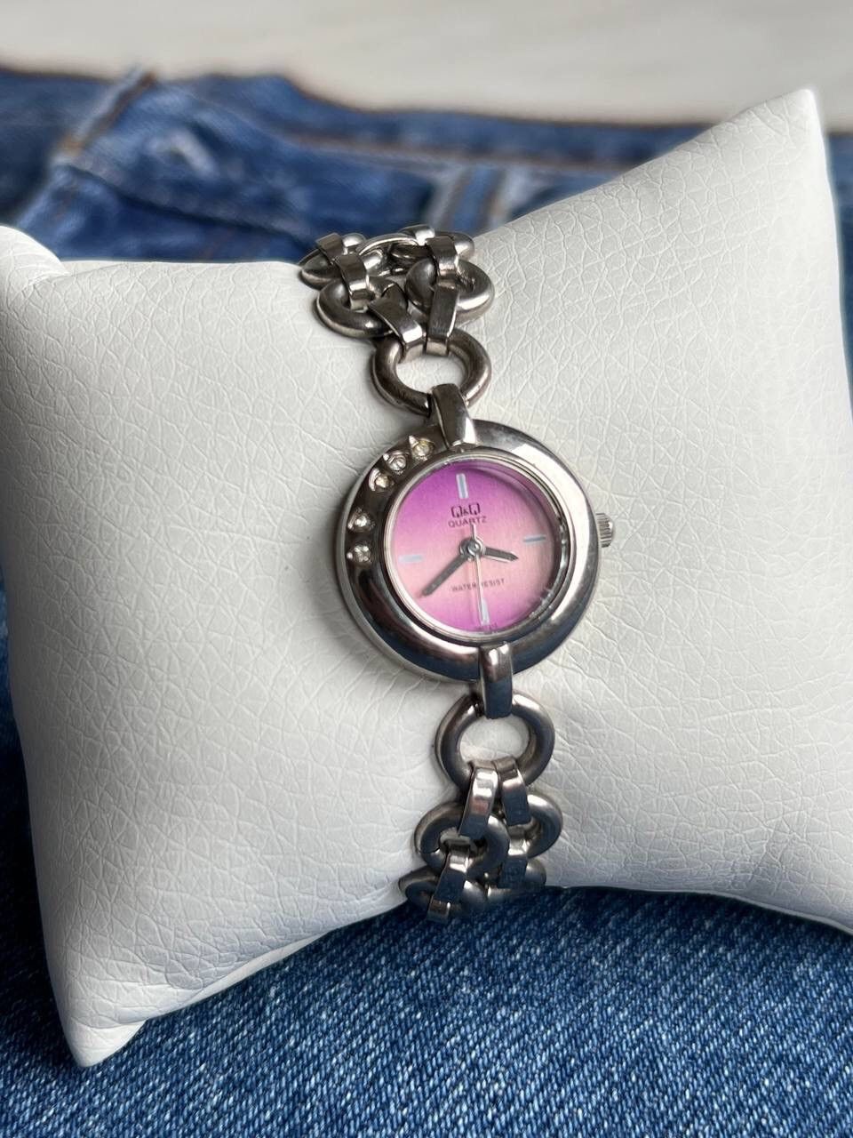 Japanese Brand × Vintage Vintage Pink Japanese style futuristic Link ⛓ Metal Watch Size ONE SIZE - 4 Thumbnail