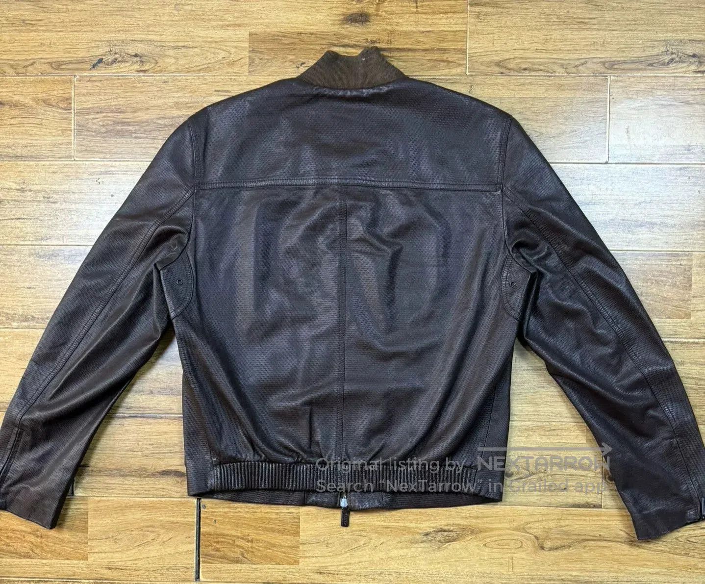 Bally BALLY Men's Leather Baseball Jacket. Size US M / EU 48-50 / 2 - 2 Thumbnail