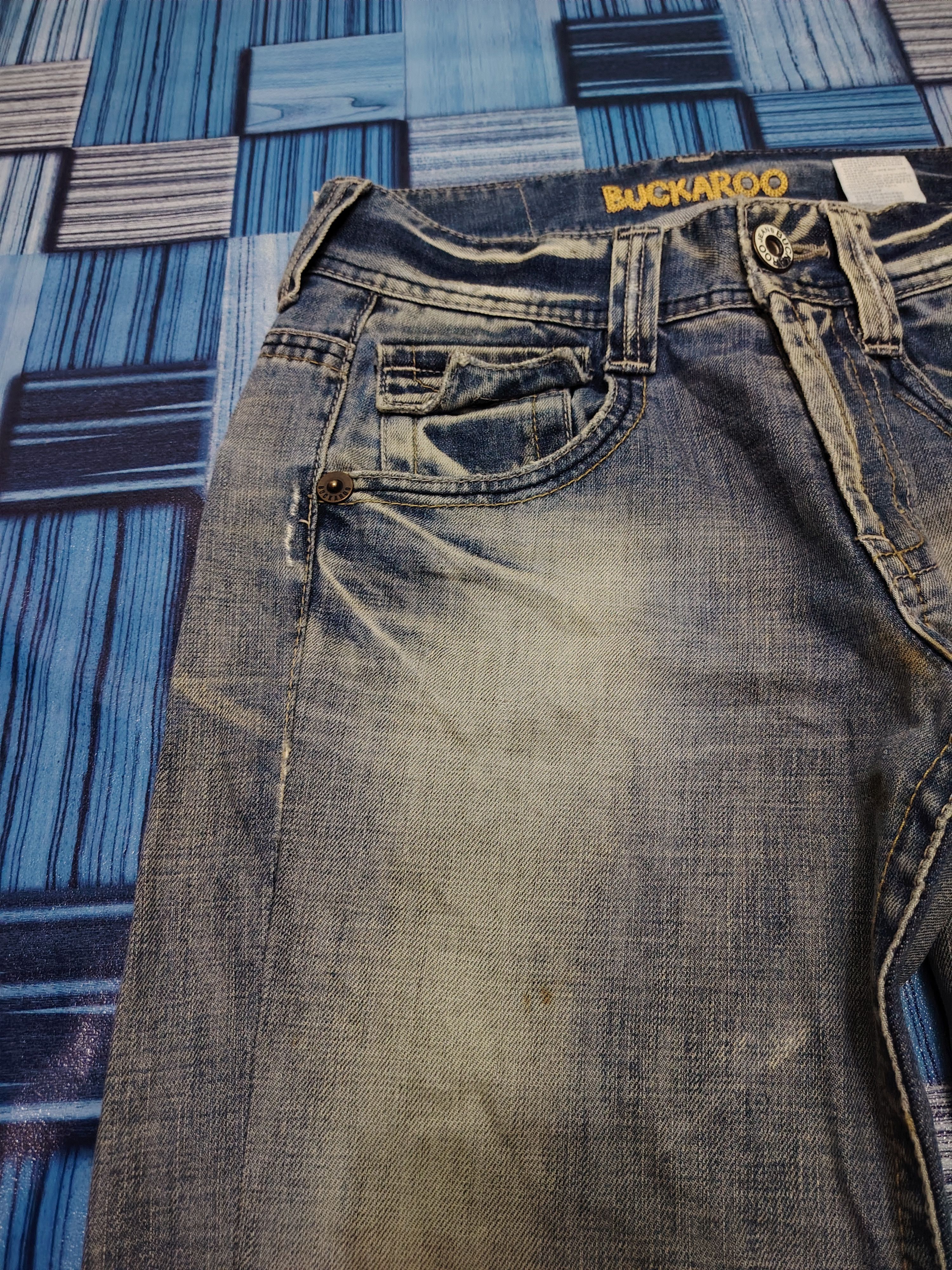 Hysteric Glamour 💥Thrashed💥 90s Buckaroo Flared Jeans Distressed Bootcut Size US 28 / EU 44 - 8 Thumbnail
