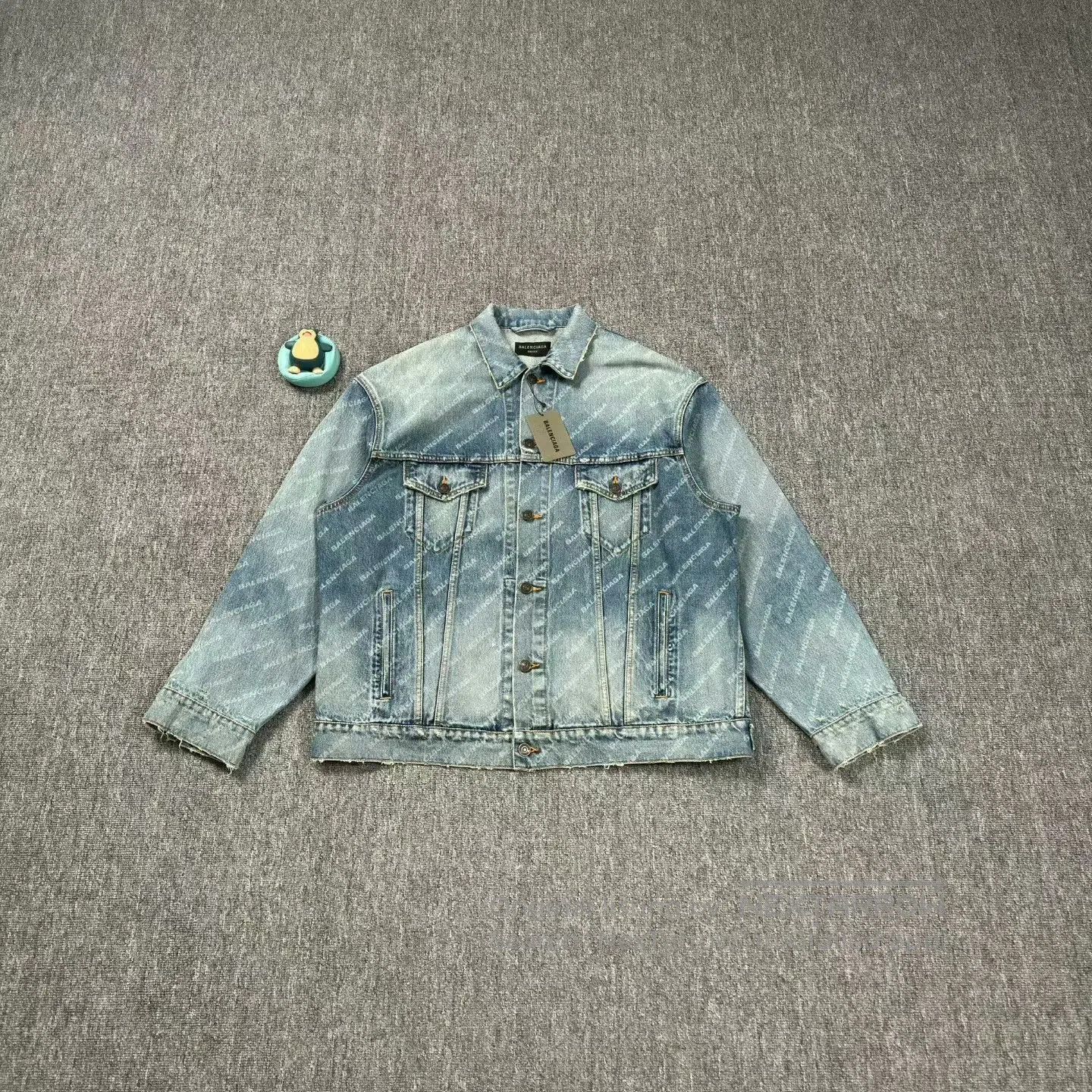 Balenciaga balenciaga blue distressed denim jacket xs. Size US XS / EU 42 / 0 - 1 Thumbnail