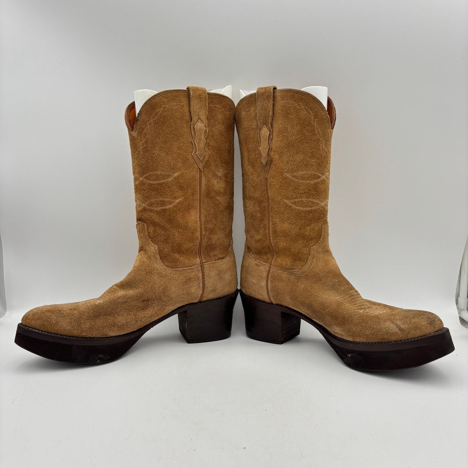 Lucchese Lucchese Suede Platform Roper Boots Men's 13D Western Cowboy Size US 13 / EU 46 - 6 Thumbnail
