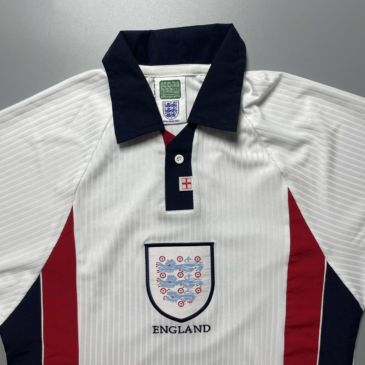 Umbro ENGLAND SOCCER DRAW 1998 WORLD CUP FOOTBALL HOME JERSEY Size US S / EU 44-46 / 1 - 3 Thumbnail