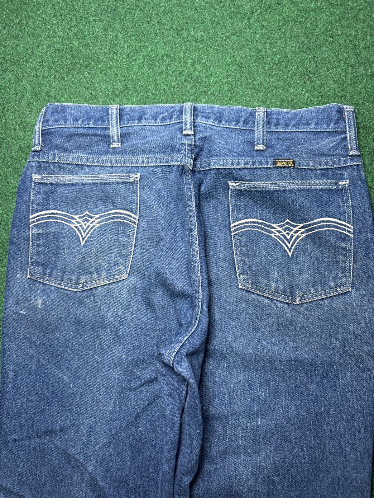 Vintage × Wrangler Vintage 80s Maverick Denim Regular Fit Wrangler Jeans Size US 34 / EU 50 - 2 Thumbnail