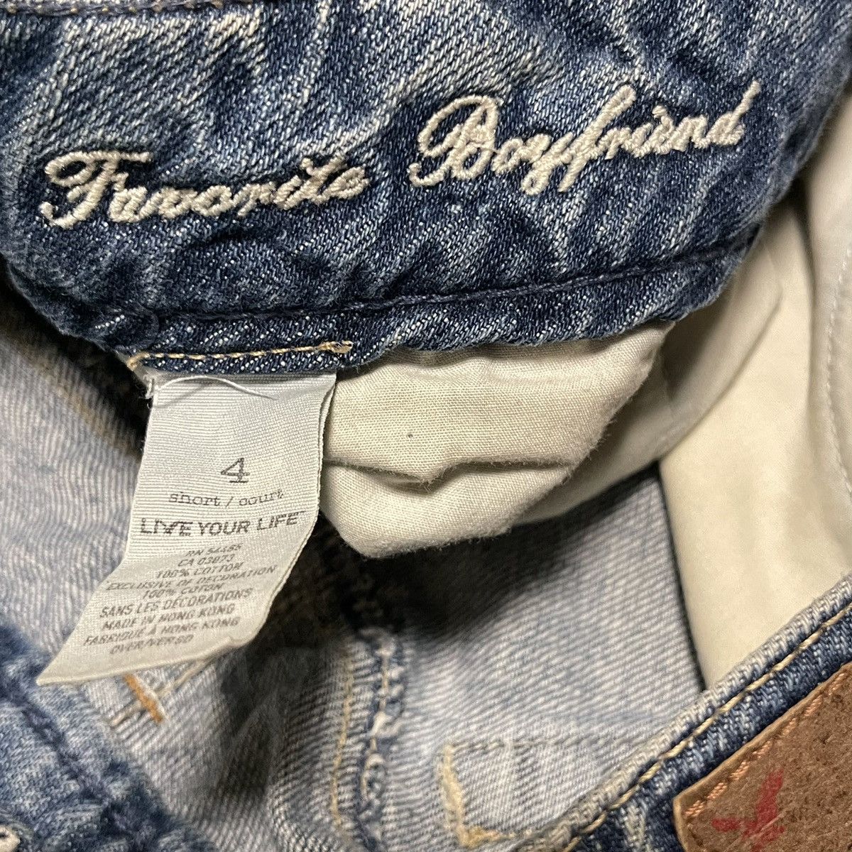 American Eagle Outfitters American Eagle Women’s Boyfriend Cut Off Blue Jean Shorts Size 27" / US 4 / IT 40 - 3 Thumbnail