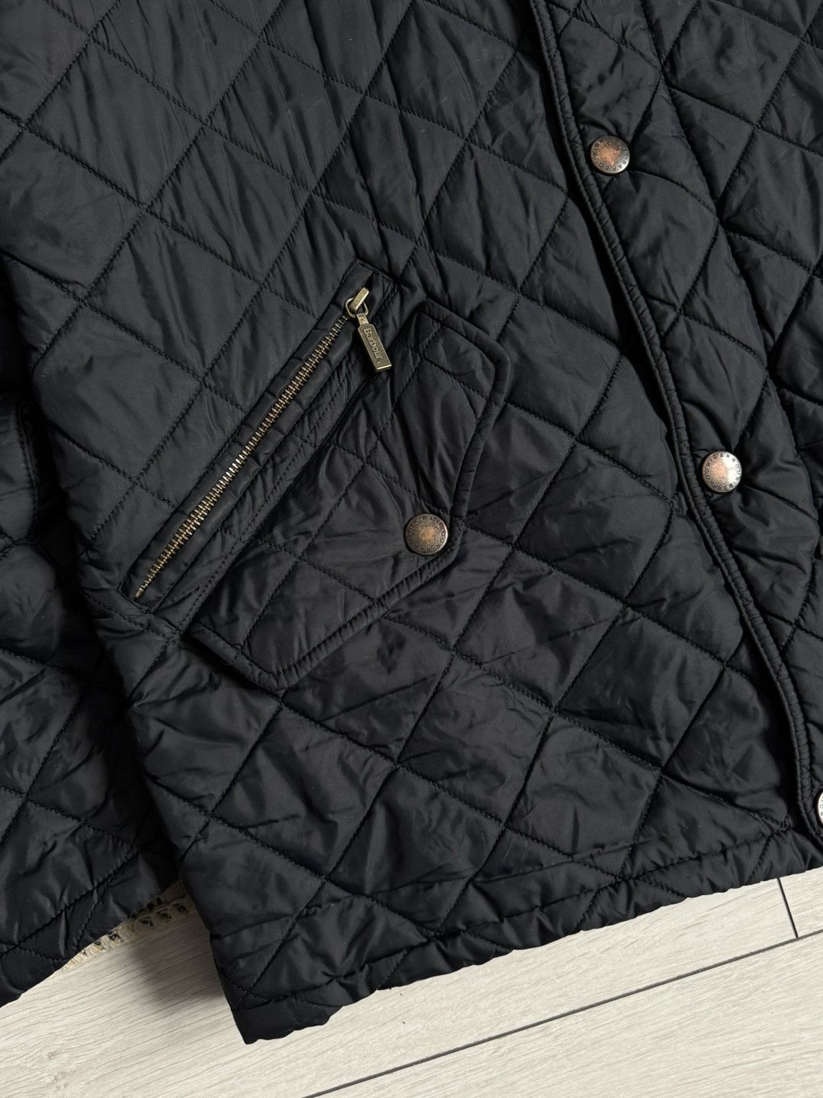 Barbour Vintage Barbour Chelsea Rib Neck Quilted Jacket Size US M / EU 48-50 / 2 - 6 Thumbnail
