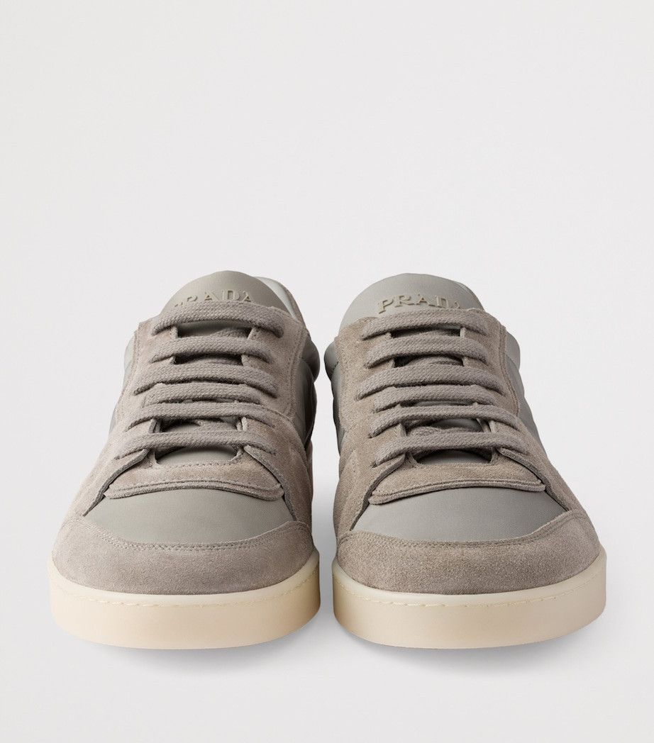 Prada o1mt1gz0526 Suede and Re-Nylon Low-Top Sneakers in Grey Size US 11 / EU 44 - 5 Thumbnail