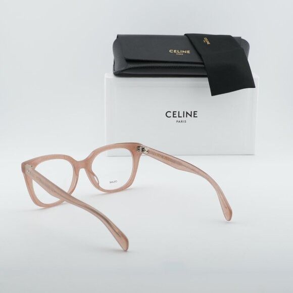 Celine Celine CL50116I 074 Eyeglasses Pink with Glitter 52mm Square Size ONE SIZE - 11 Thumbnail