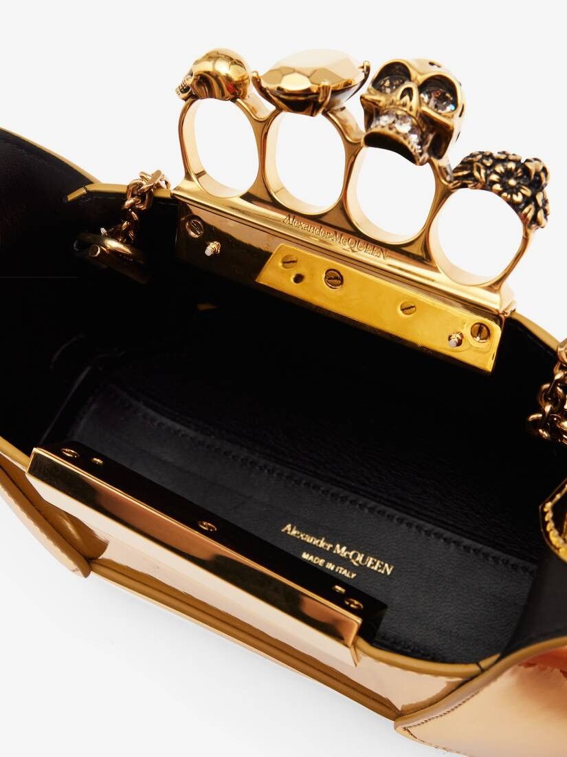 Alexander McQueen o1w1db10925 Size: OS/The Jewelled Hobo Mini Bag in Golden Size ONE SIZE - 4 Thumbnail