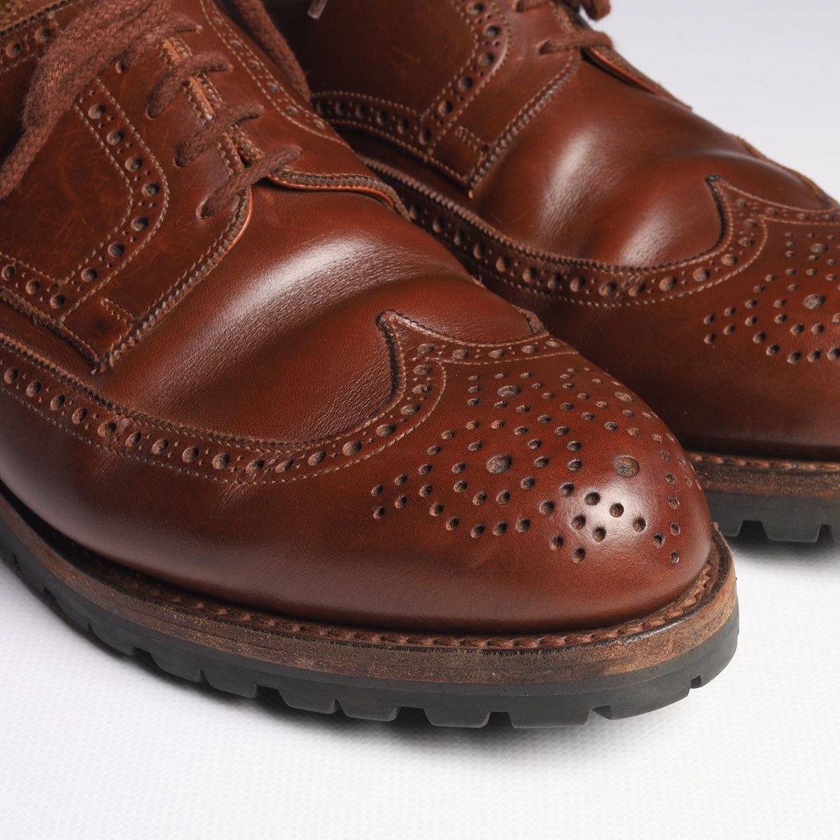 Crockett & Jones × Other UK Alt Wien by Crockett Jones Budapest Derby Leather Shoes Size US 10 / EU 43 - 7 Thumbnail