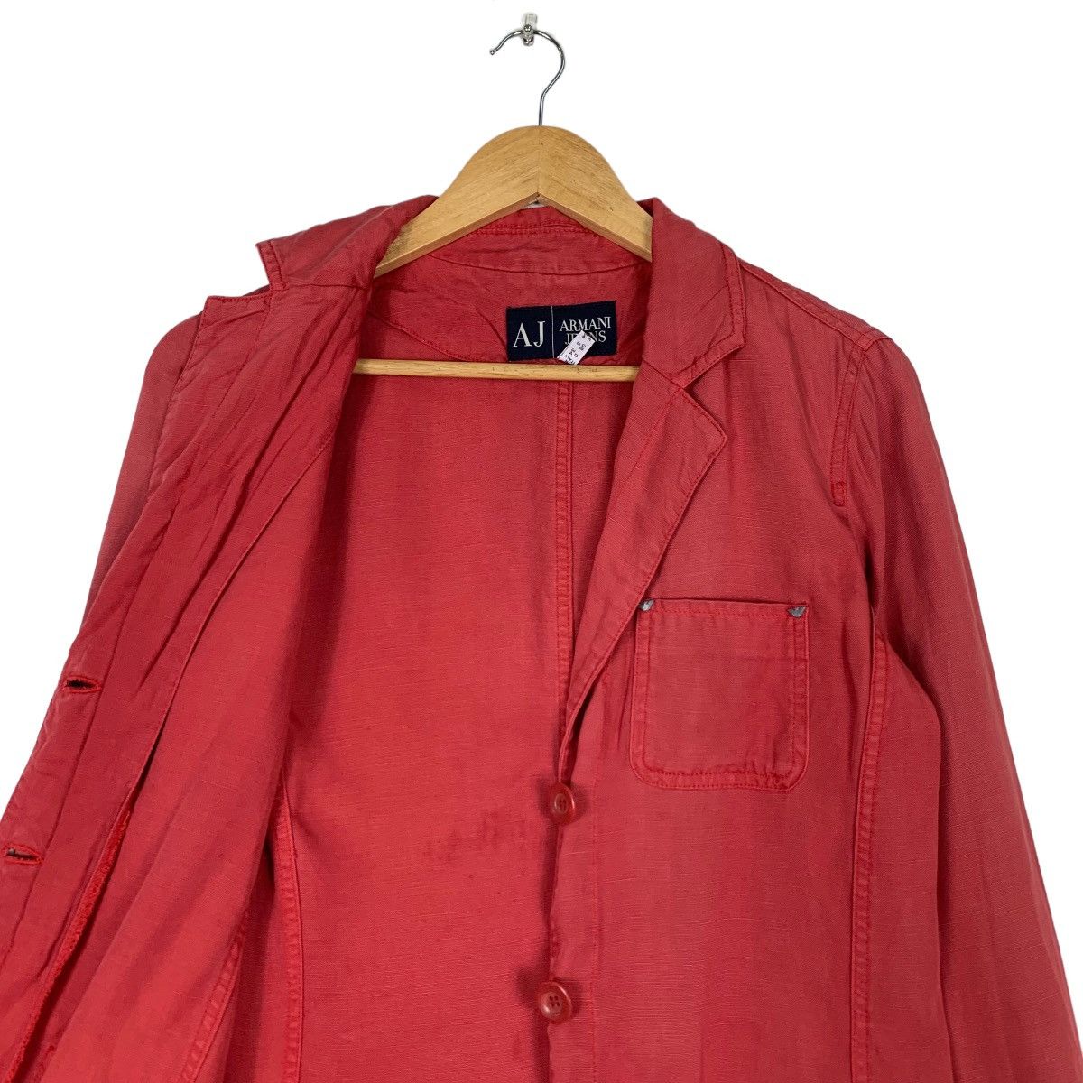 Armani ARMANI JEANS Red Casual Jacket #1171-C54 Size S / US 4 / IT 40 - 8 Thumbnail